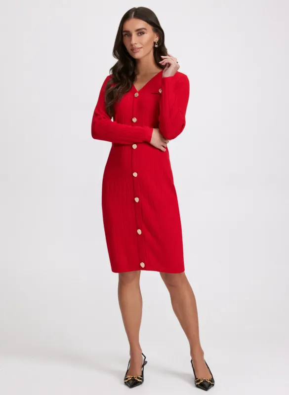 Button-Down Sweater Dress sold by Laura