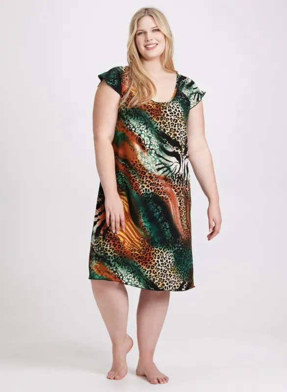 Animal Print Nightgown sold by Laura