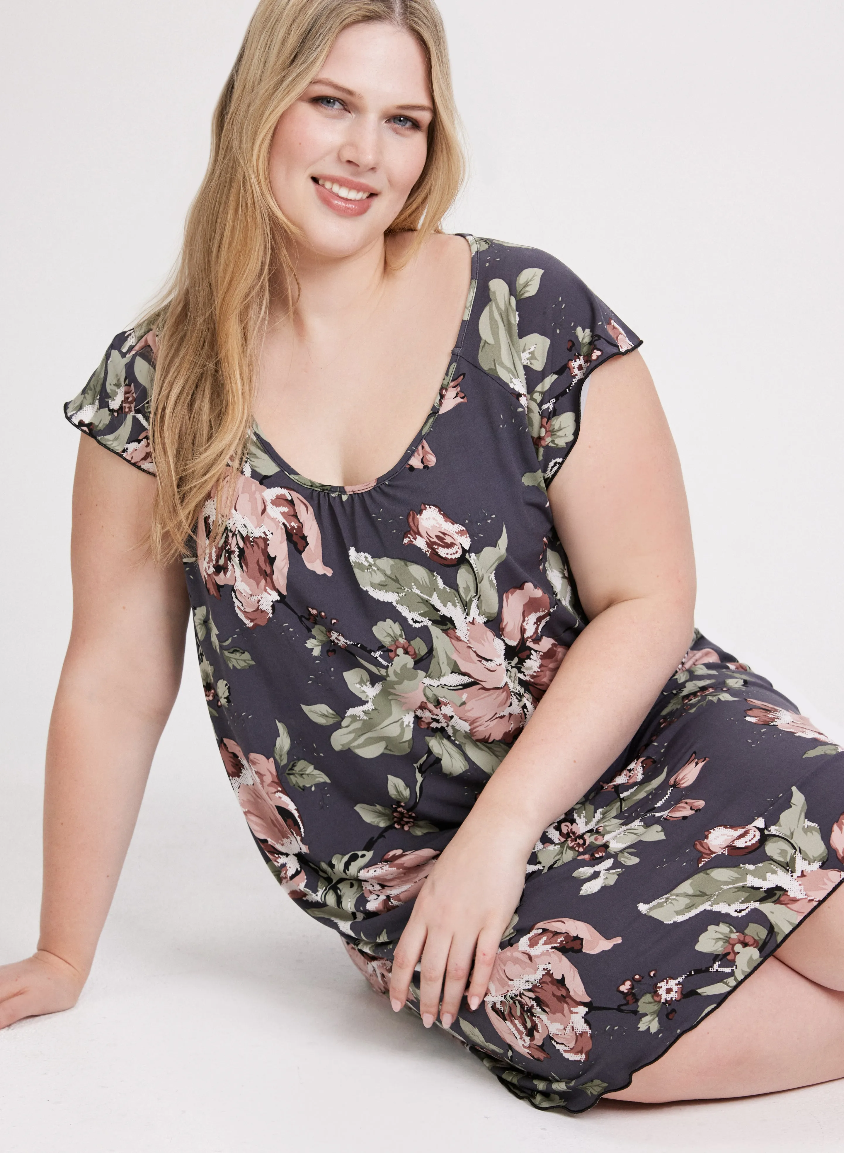 Floral Print Nightgown sold by Laura product image thumbnail 4