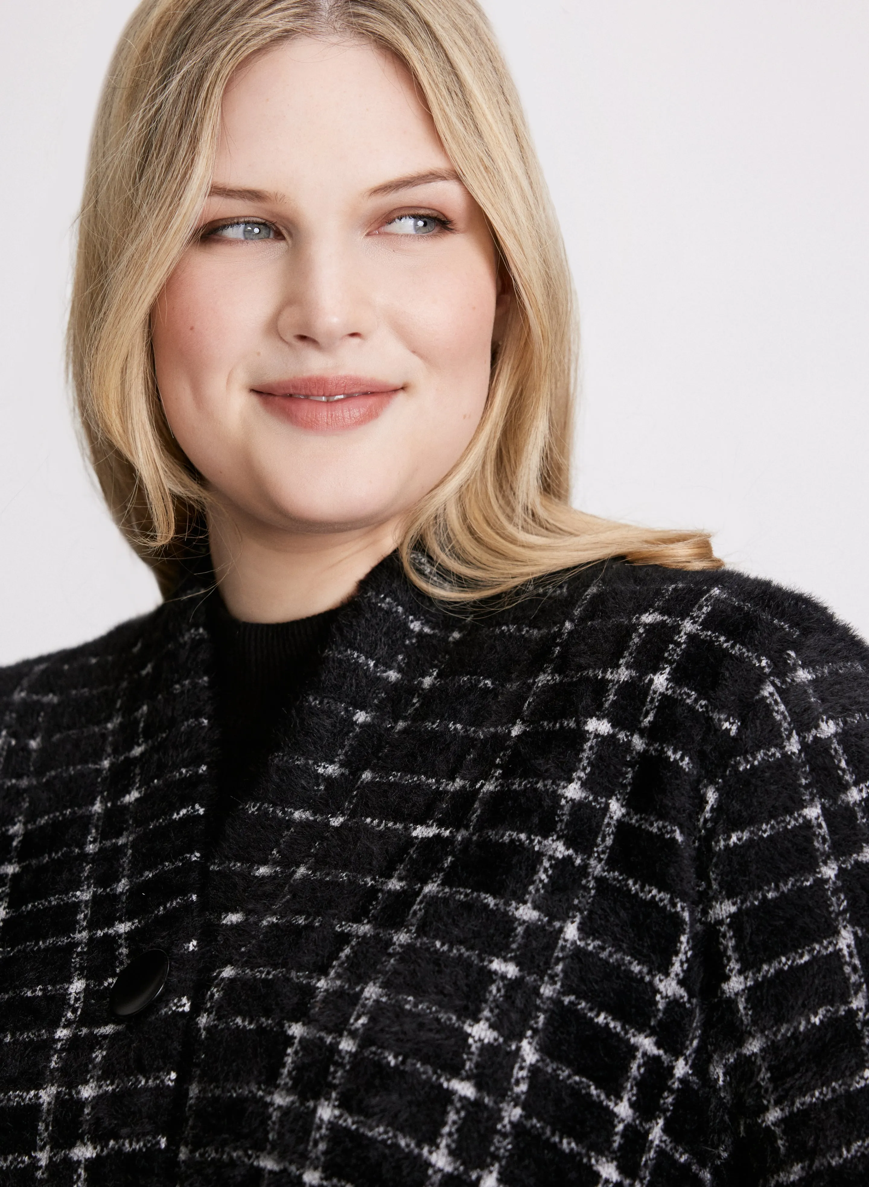 Joseph Ribkoff - Check Print Knit Cardigan sold by Laura product image thumbnail 5