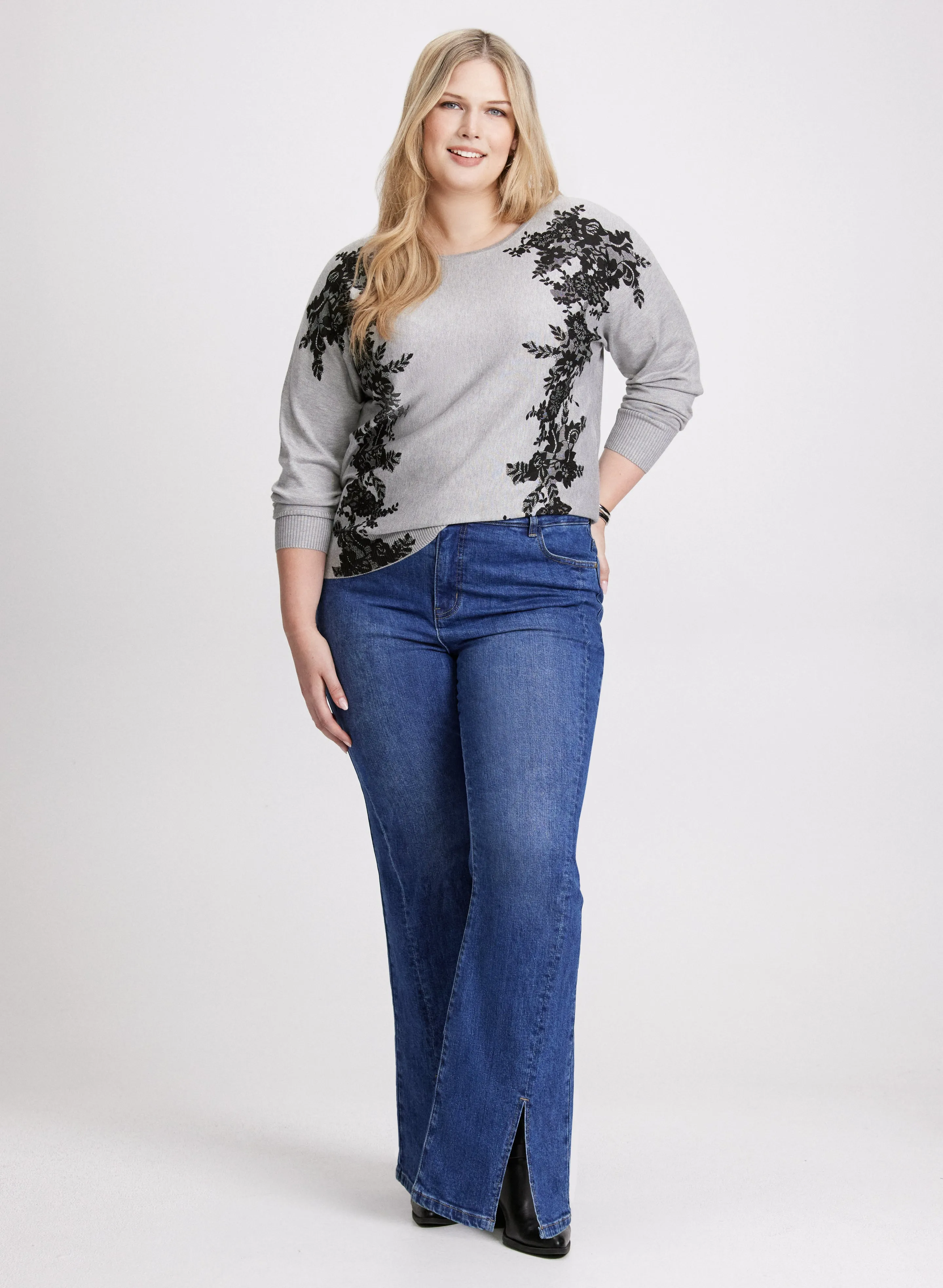Lace Print Knit Pullover sold by Laura product image thumbnail 3