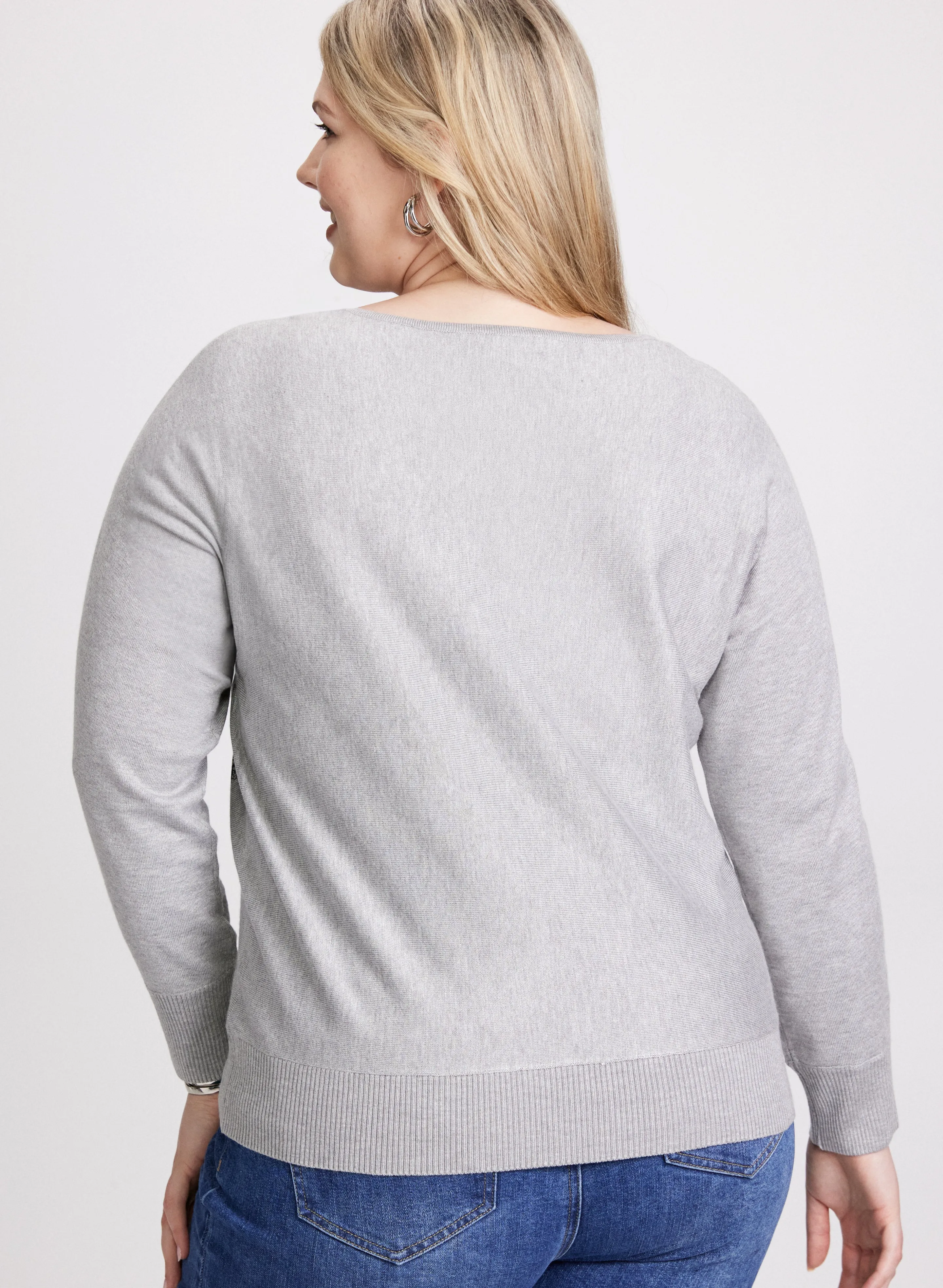 Lace Print Knit Pullover sold by Laura product image thumbnail 4