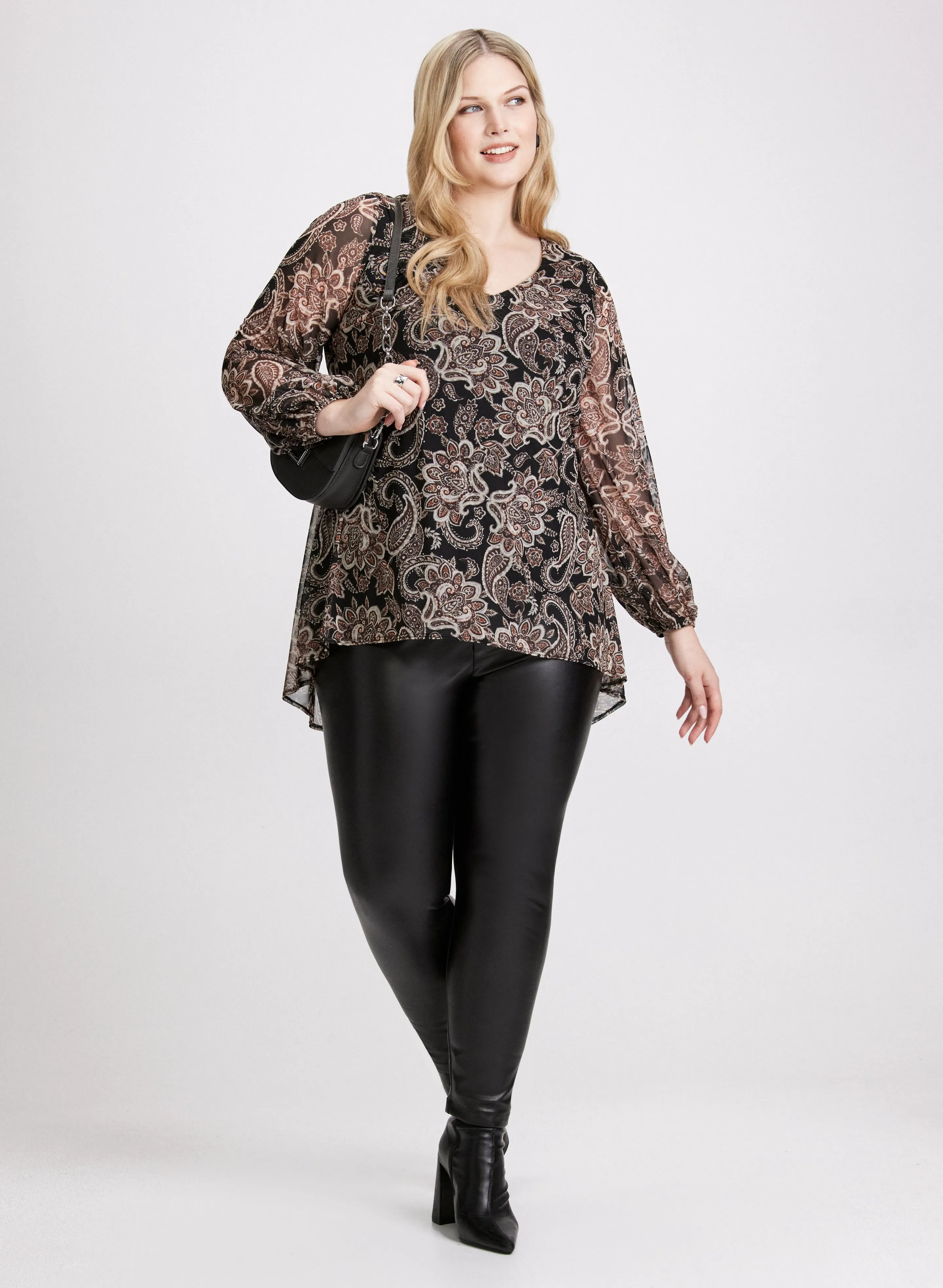 Chiffon Paisley Tunic sold by Laura product image thumbnail 3
