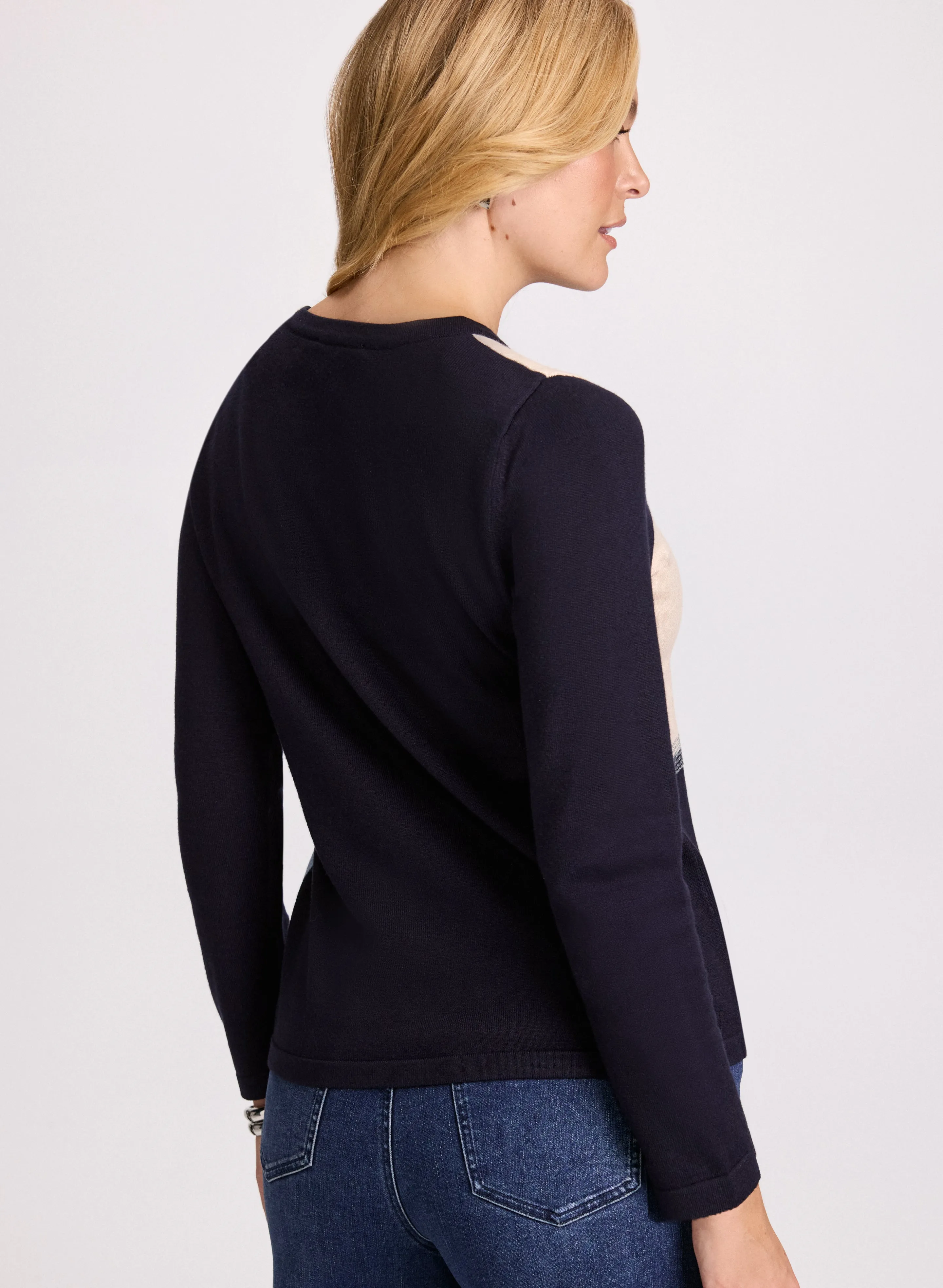 Colour Block Crew Neck Sweater sold by Laura product image thumbnail 4