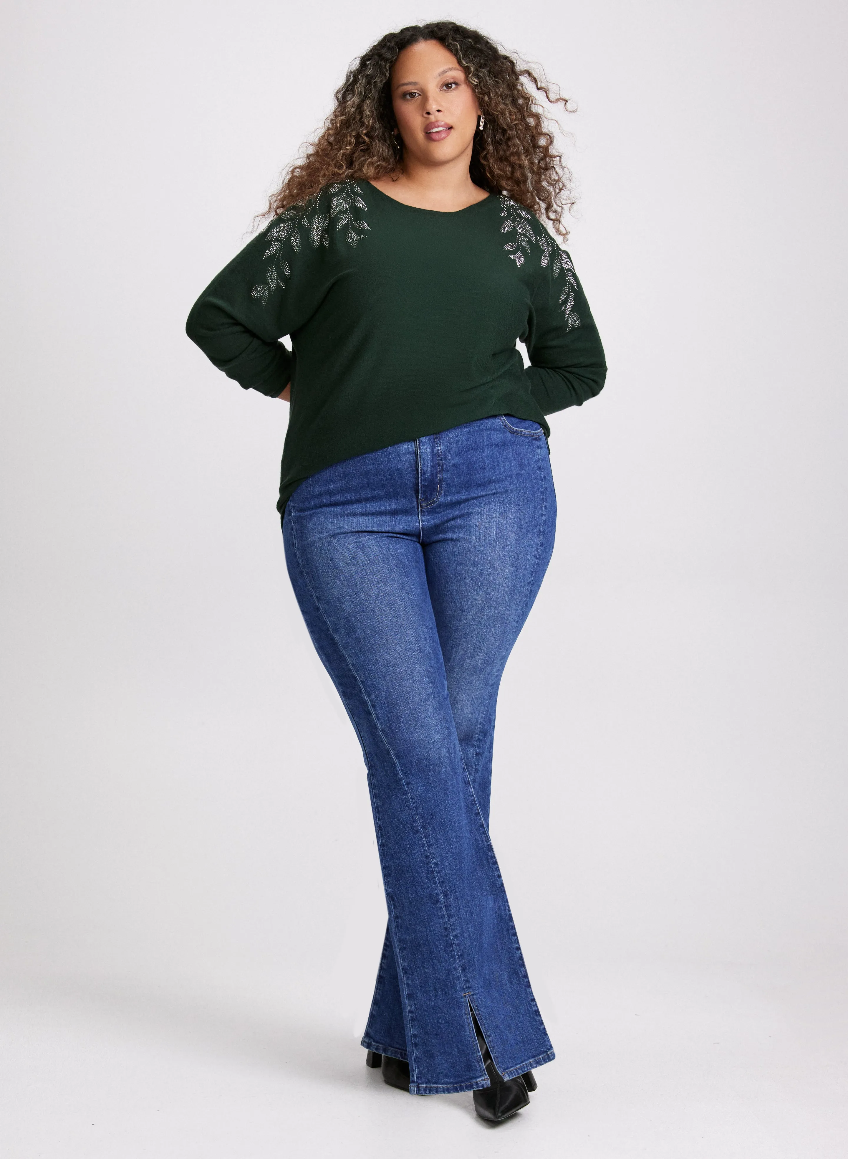 Rhinestone Detail Knit Sweater sold by Laura product image thumbnail 4