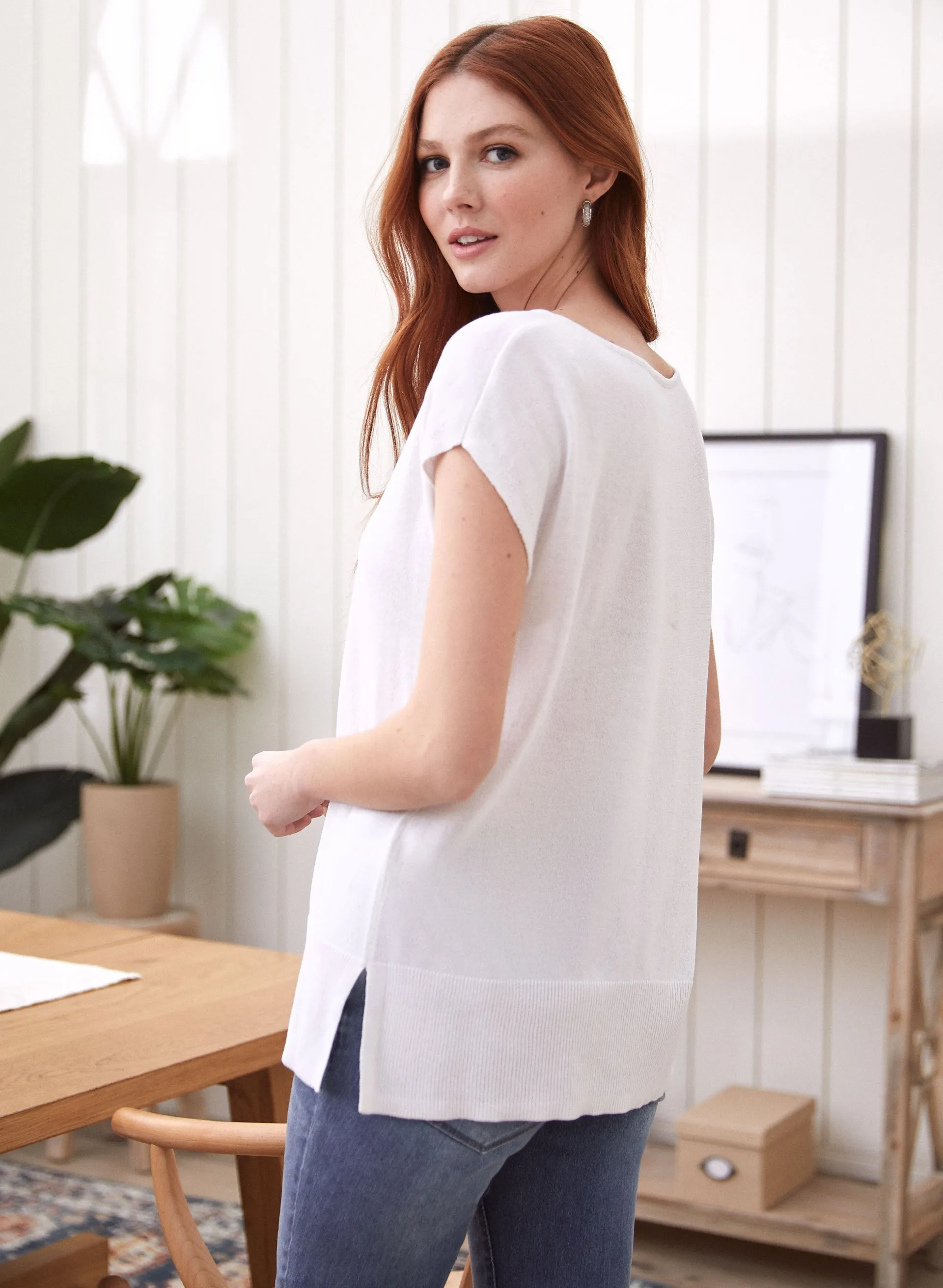 Slit Detail Knit Top sold by Laura product image thumbnail 4