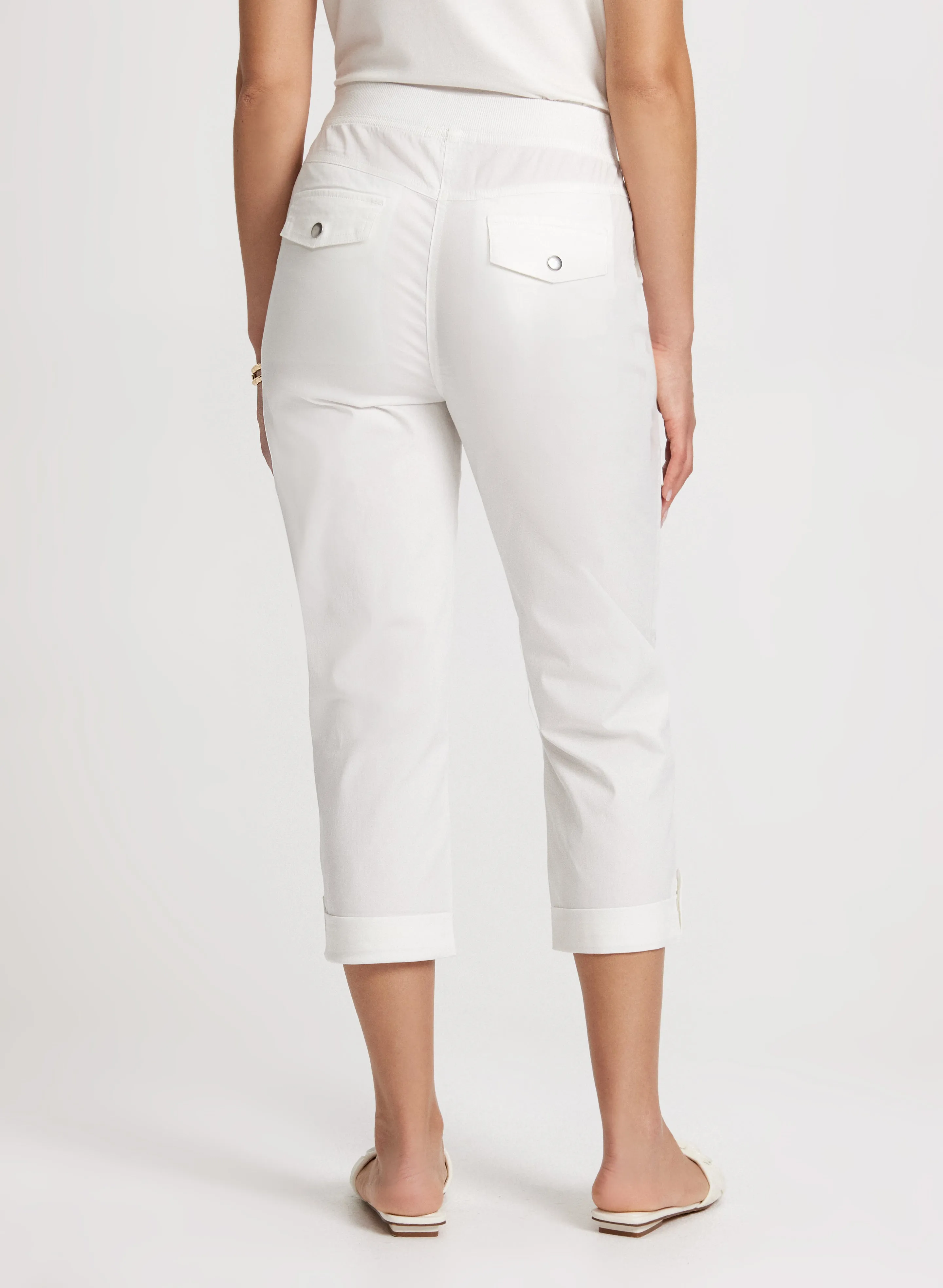 Cotton Drawstring Waist Cargo Capris sold by Laura product image thumbnail 2