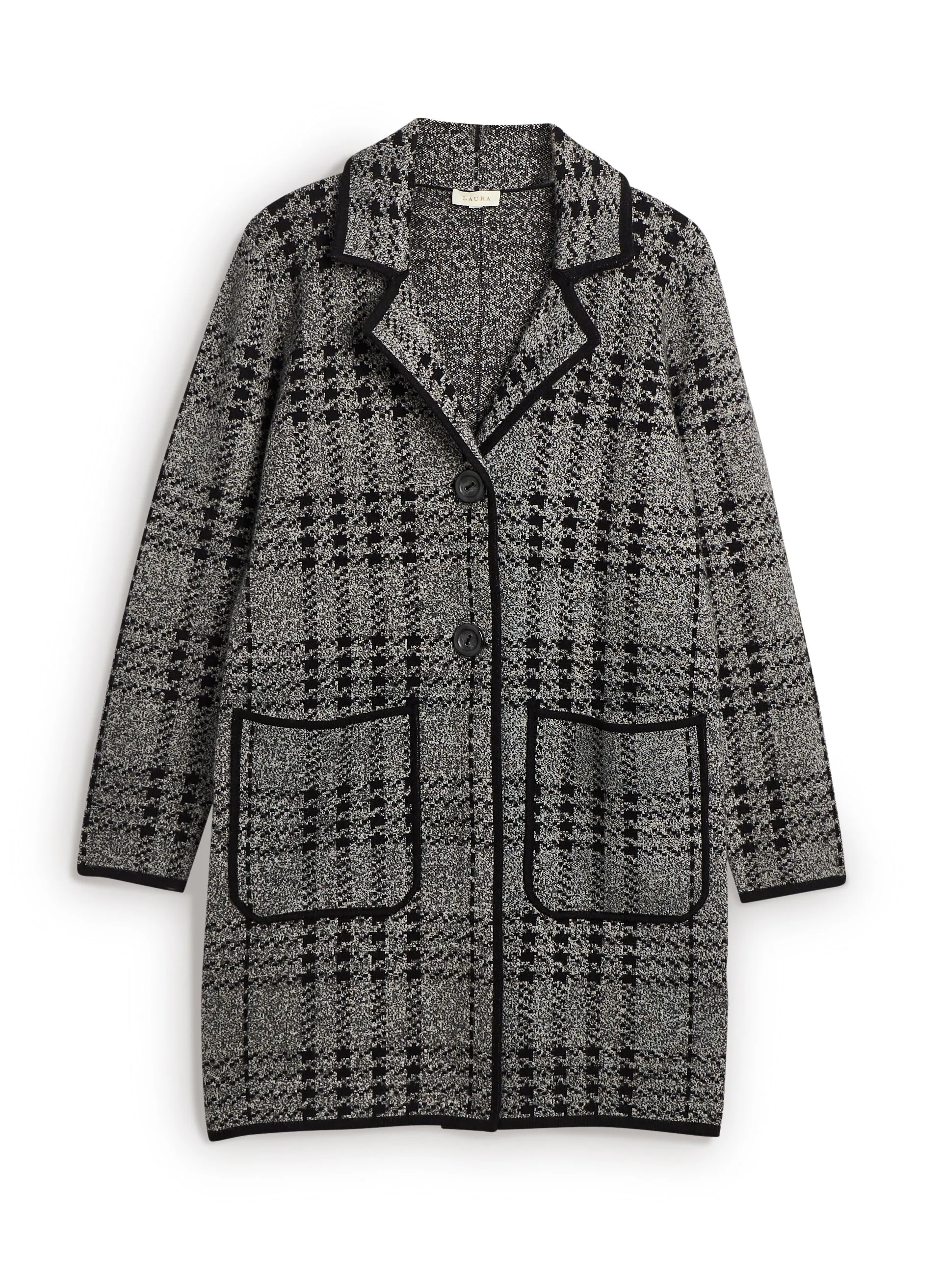 Houndstooth Print Coatigan sold by Laura product image thumbnail 3