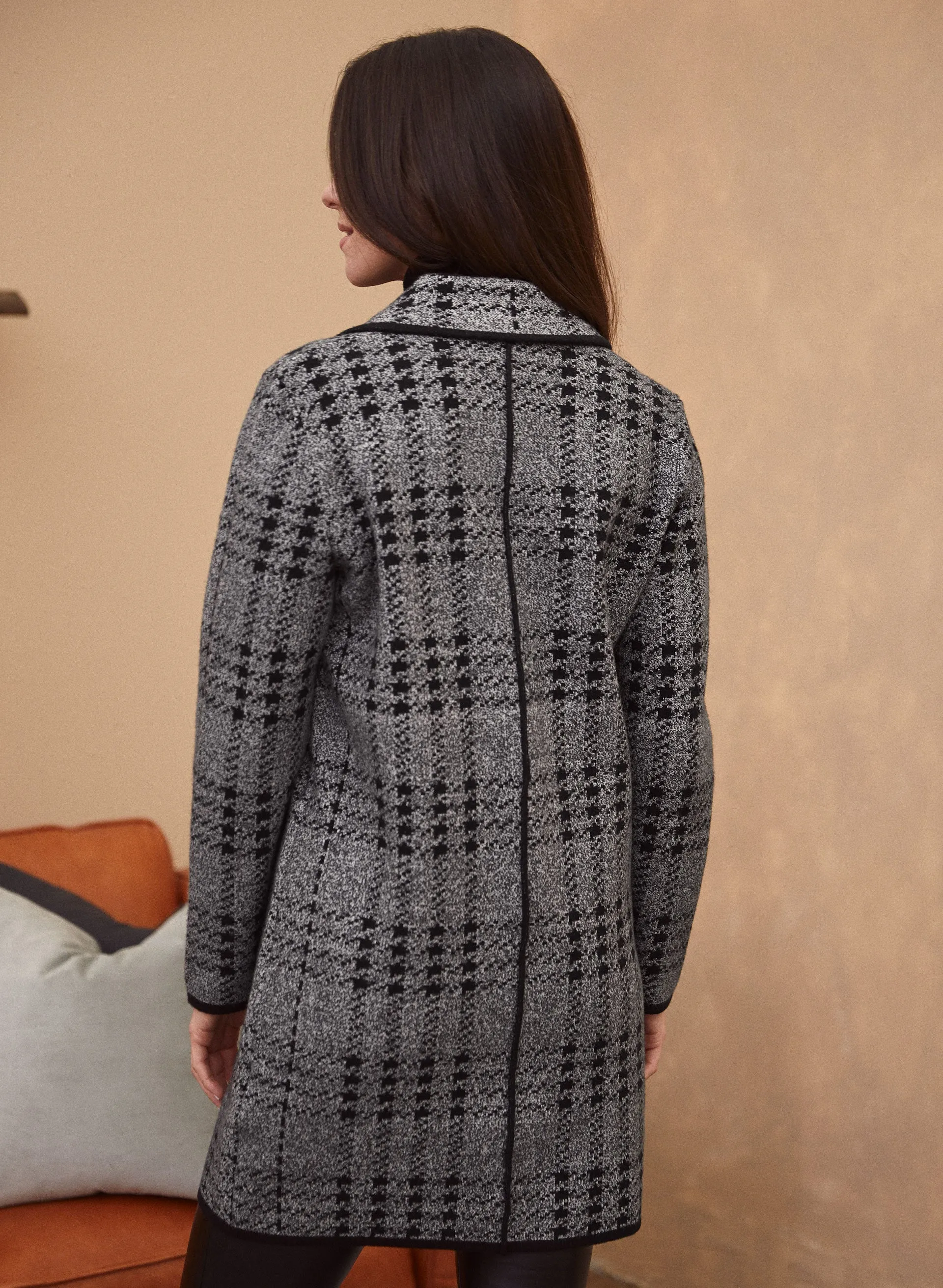 Houndstooth Print Coatigan sold by Laura product image thumbnail 4