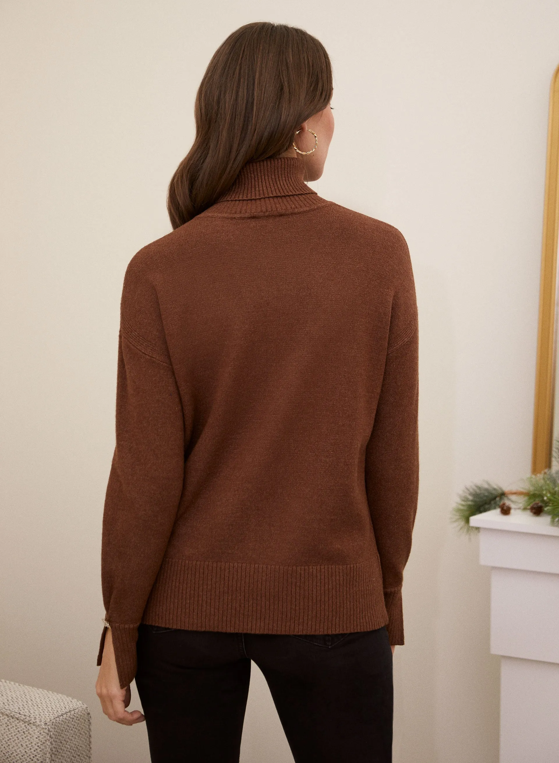 Split Cuff Turtleneck Sweater sold by Laura product image thumbnail 4