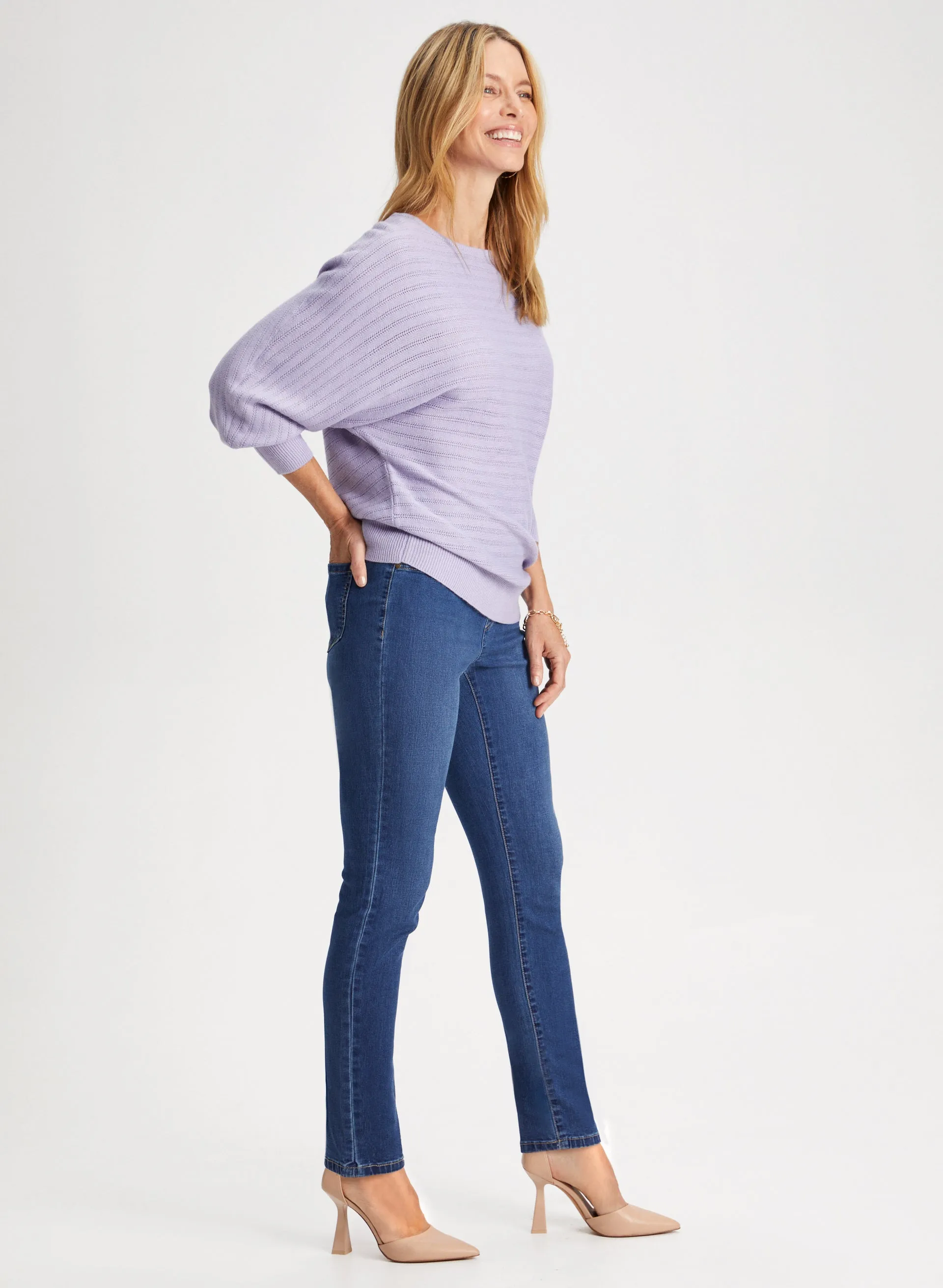 Slim Leg Pull-On Jeans sold by Laura product image thumbnail 5