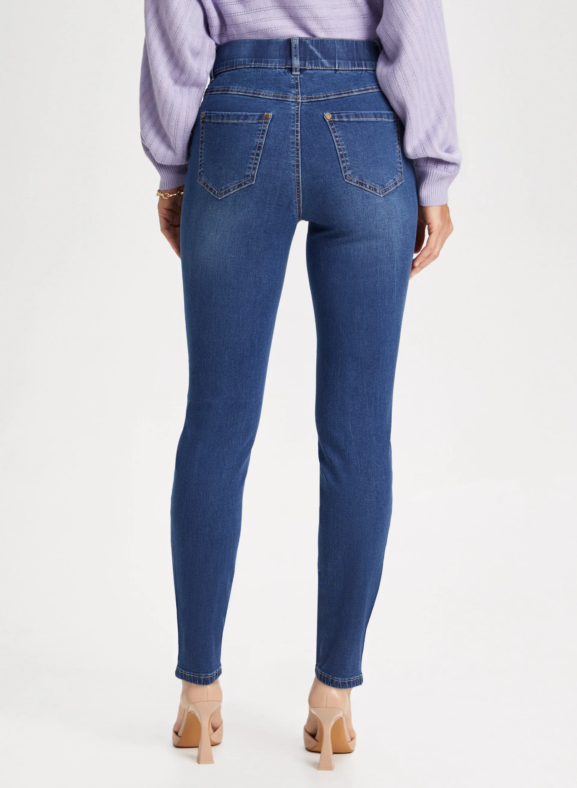 Slim Leg Pull-On Jeans sold by Laura product image thumbnail 2