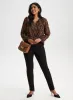 Pull-On Button Detail Pants sold by Laura