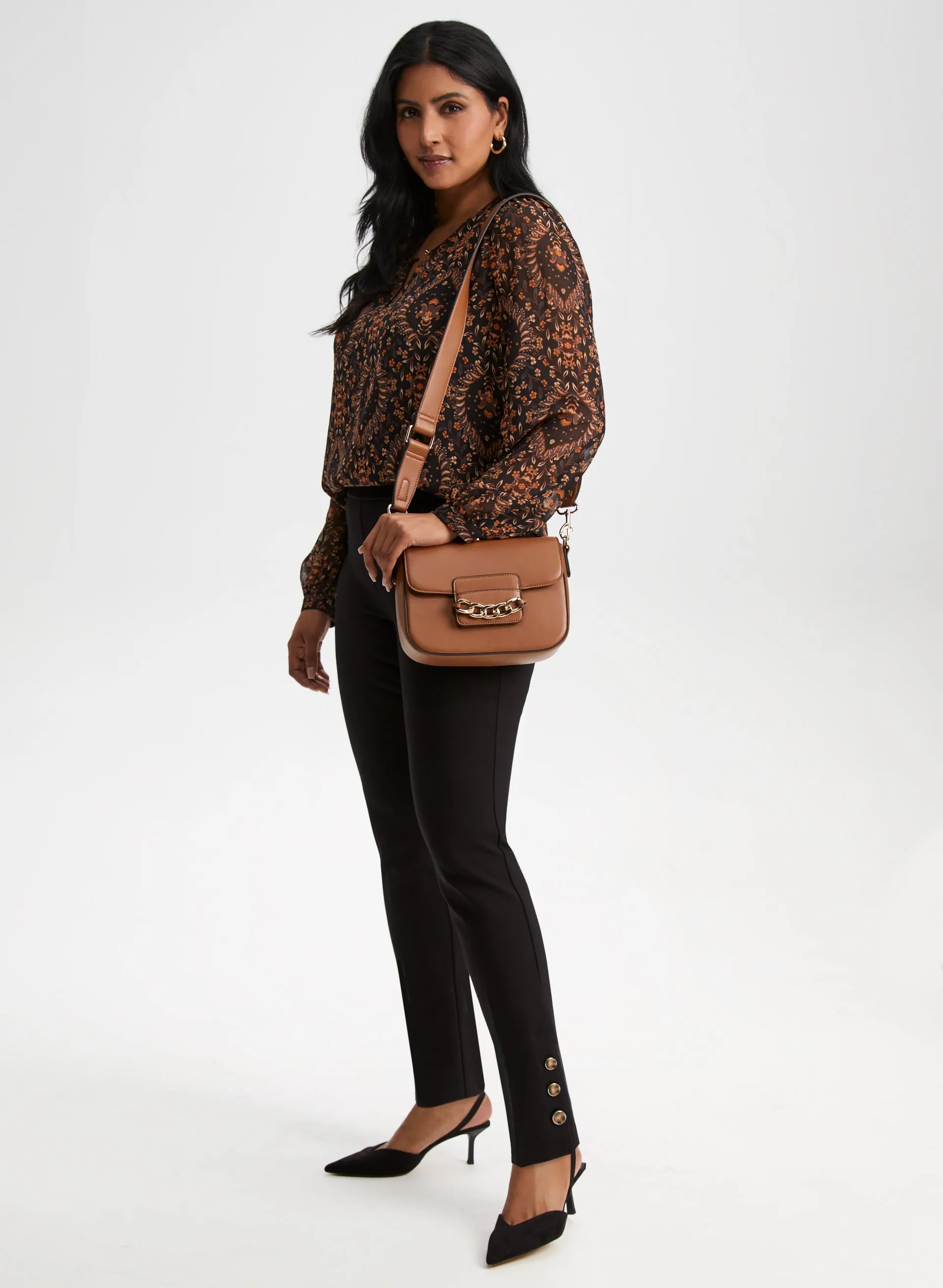 Pull-On Button Detail Pants sold by Laura product image thumbnail 5