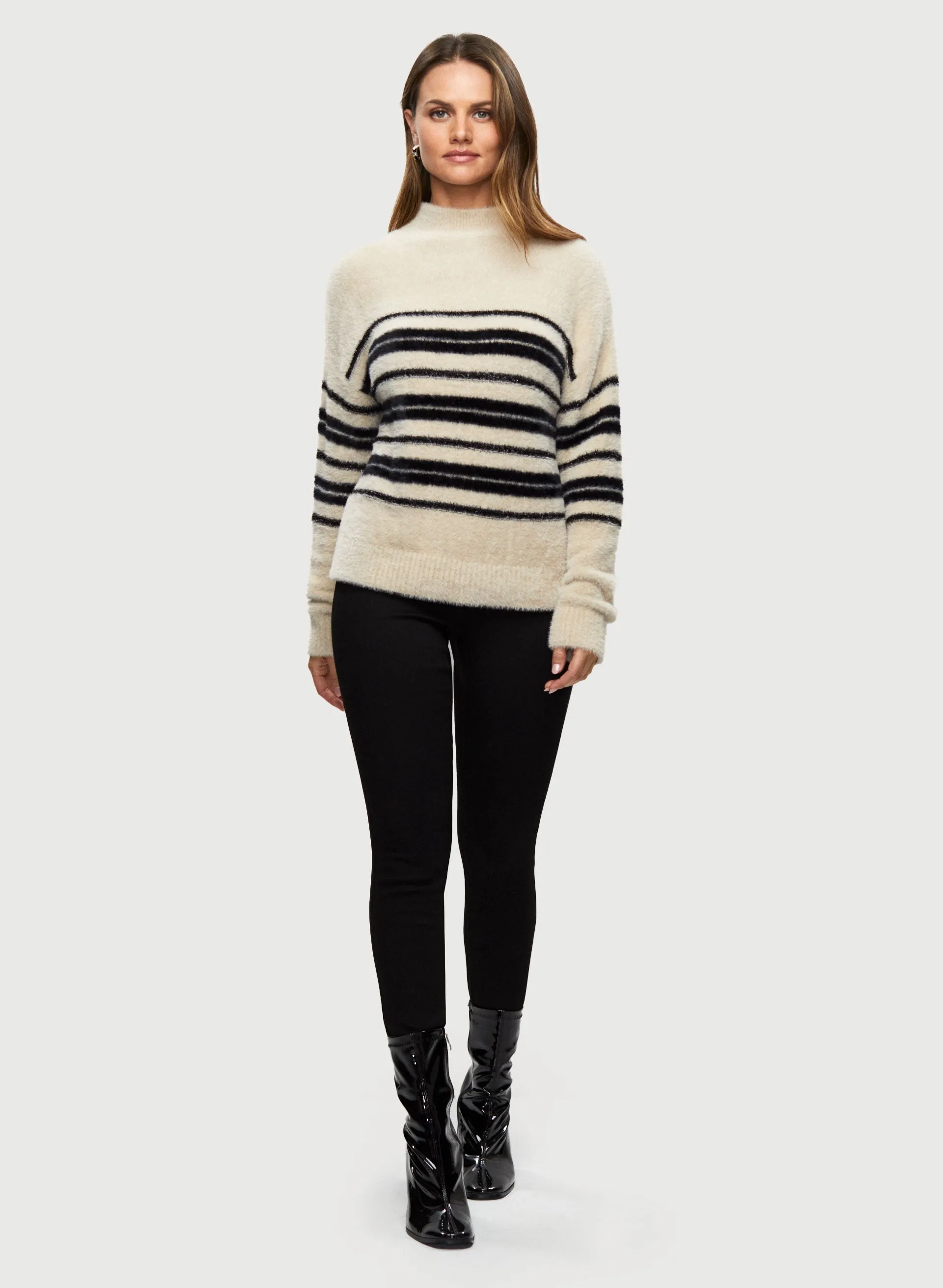 Stripe Print Sweater sold by Laura product image thumbnail 3