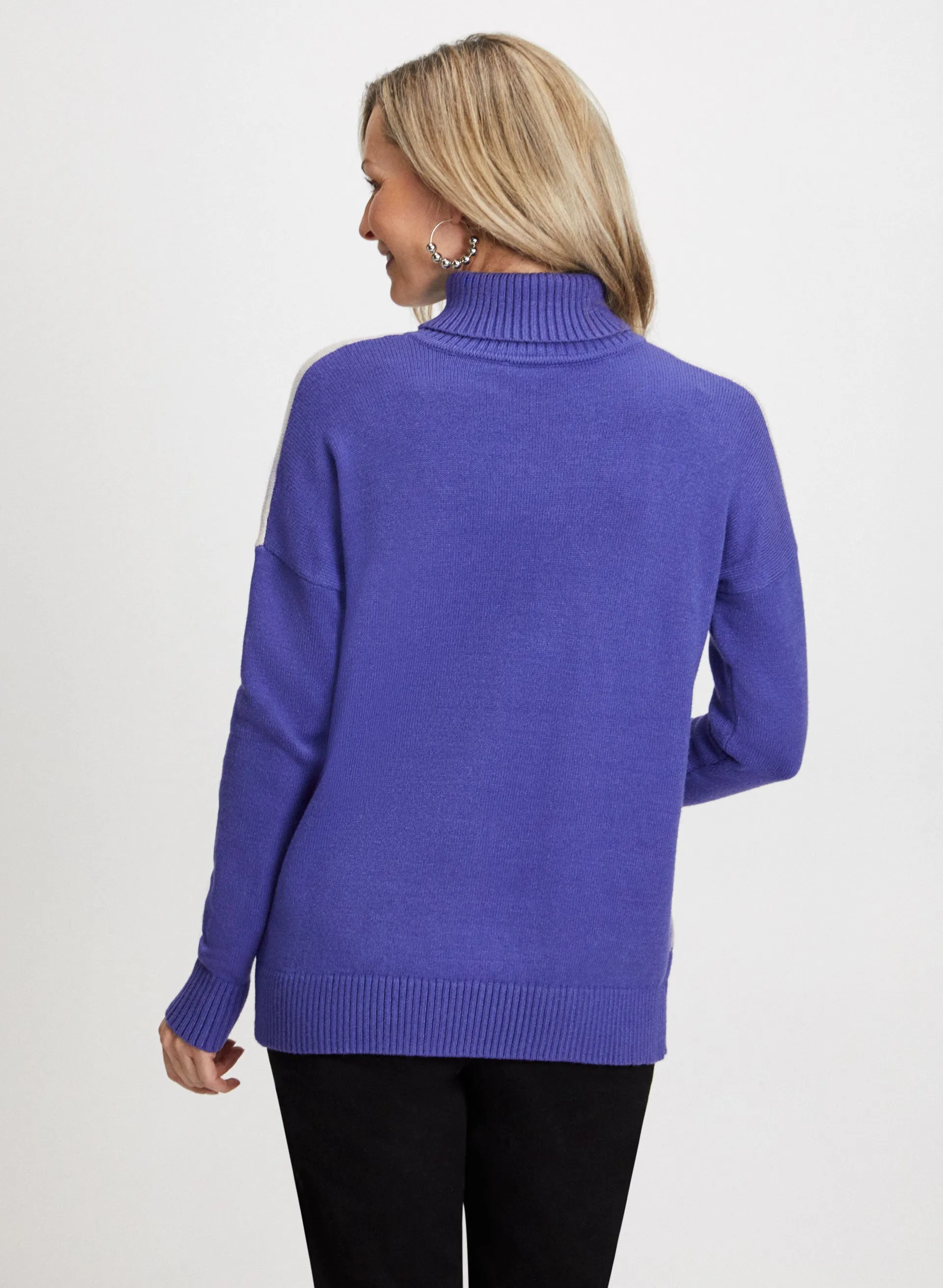 Colour Block Turtleneck Sweater sold by Laura product image thumbnail 4