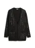 Metallic Sequin Detail Cardigan sold by Laura