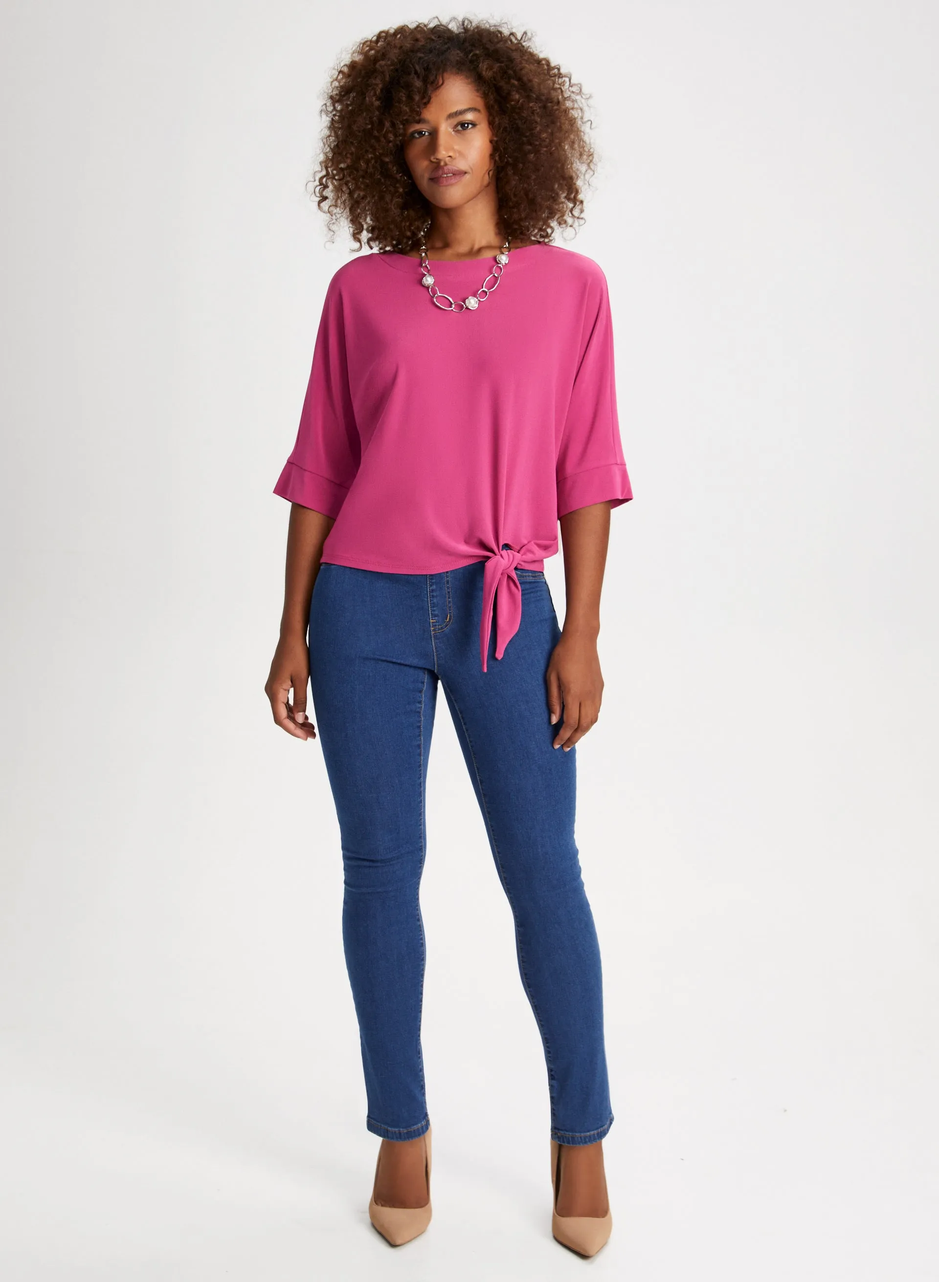 Pull-On Straight Leg Jeans sold by Laura product image thumbnail 3