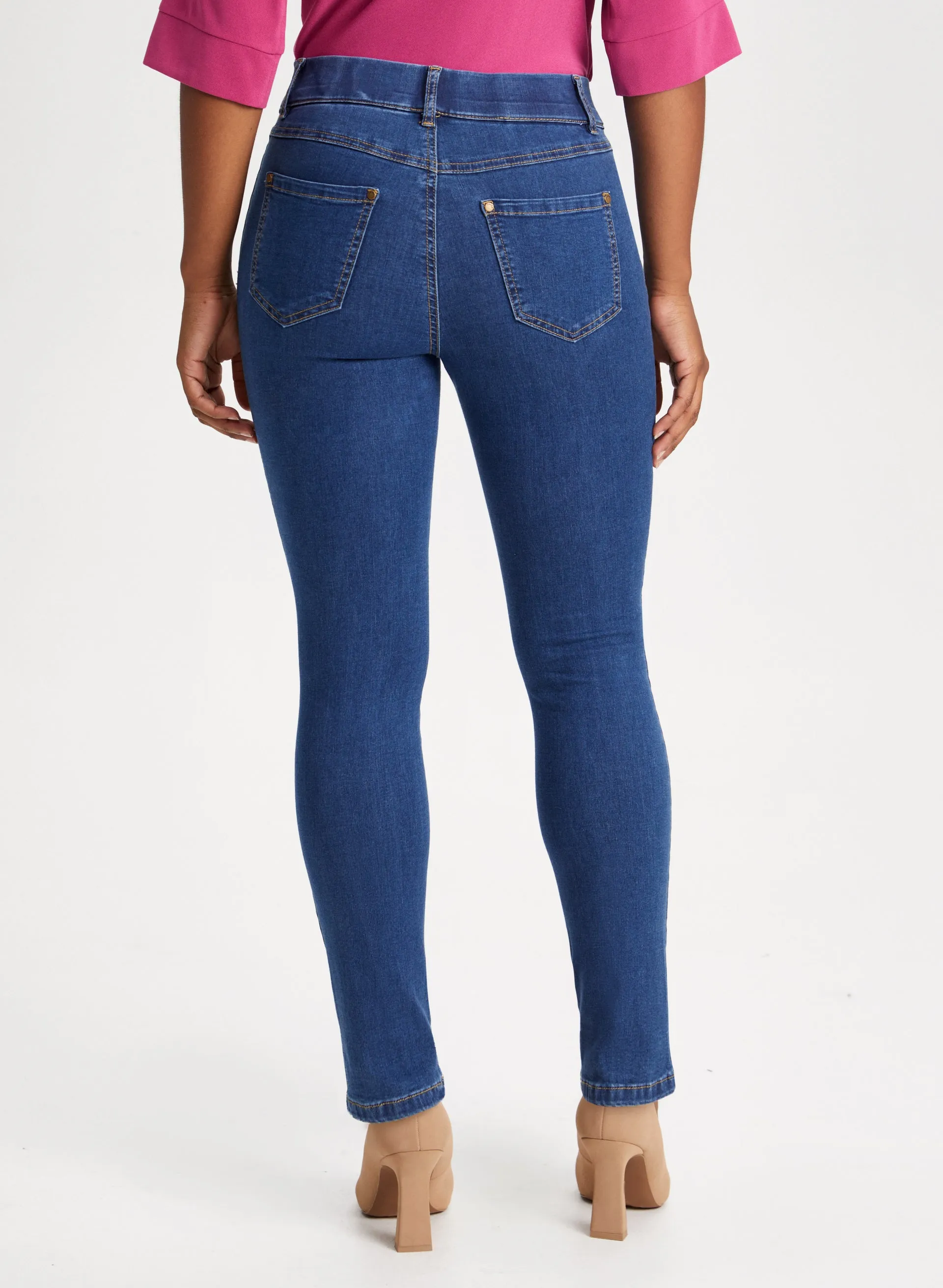 Pull-On Straight Leg Jeans sold by Laura product image thumbnail 2