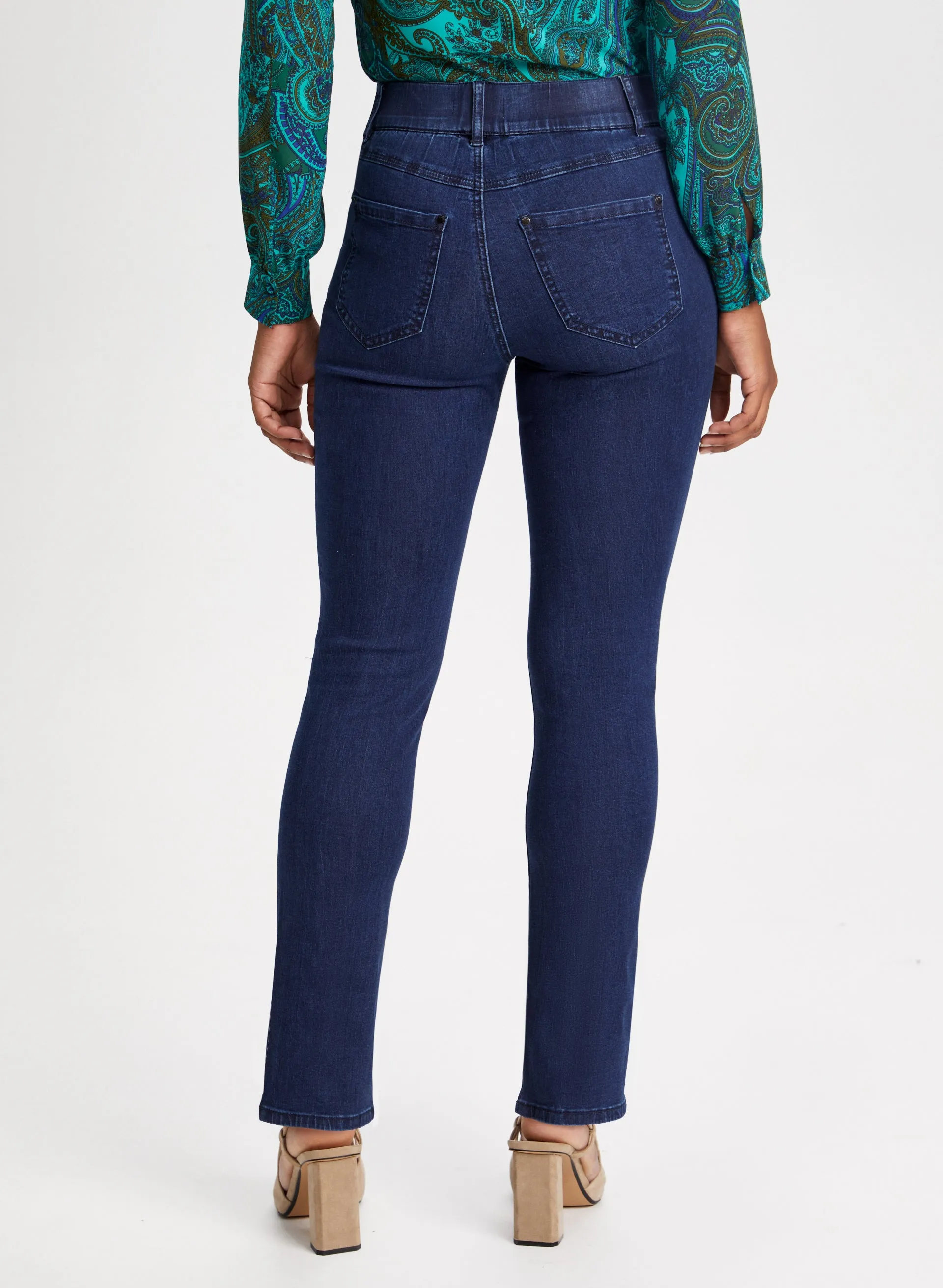 Pull-On Straight Leg Jeans sold by Laura product image thumbnail 2