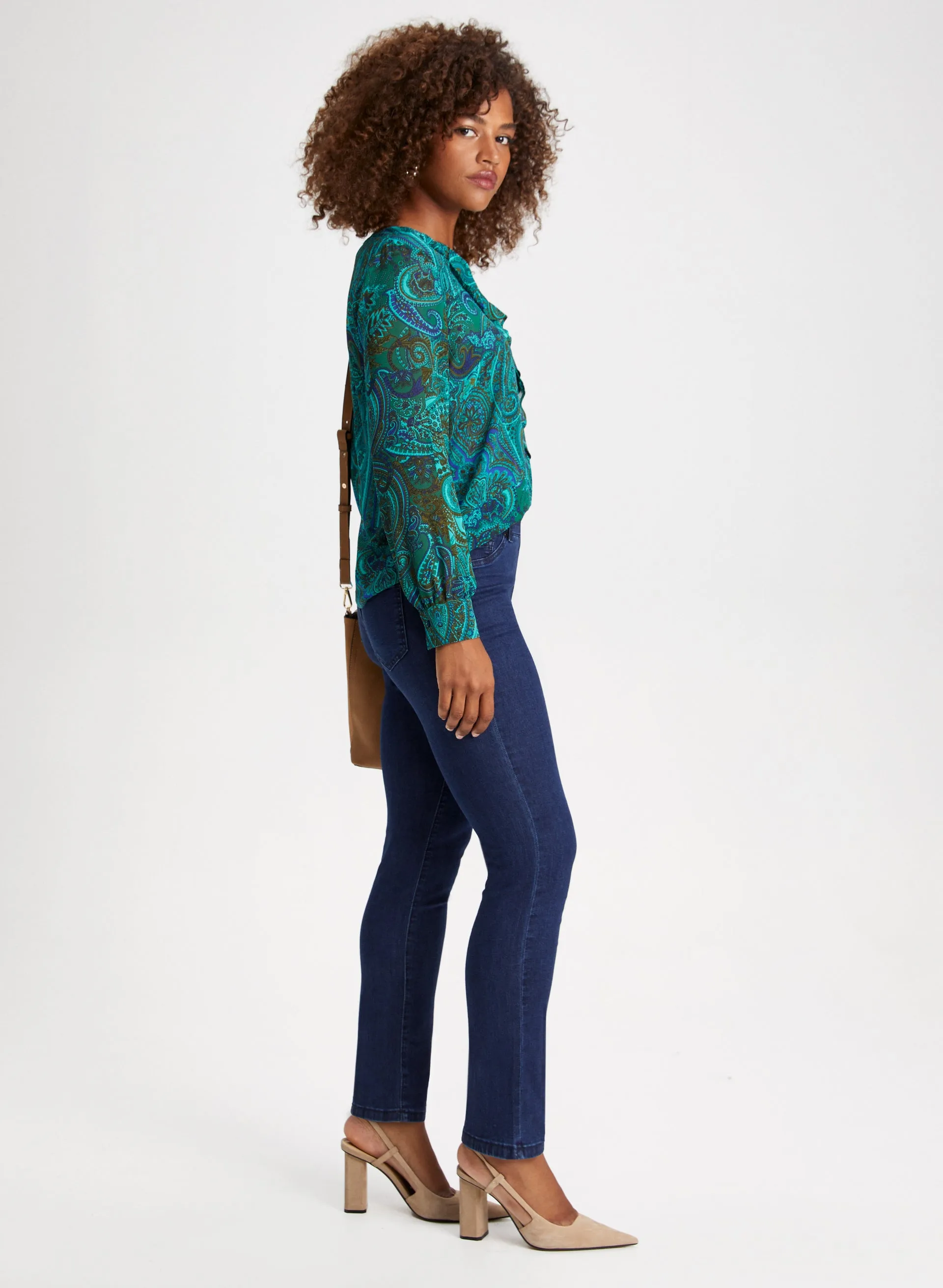 Pull-On Straight Leg Jeans sold by Laura product image thumbnail 5