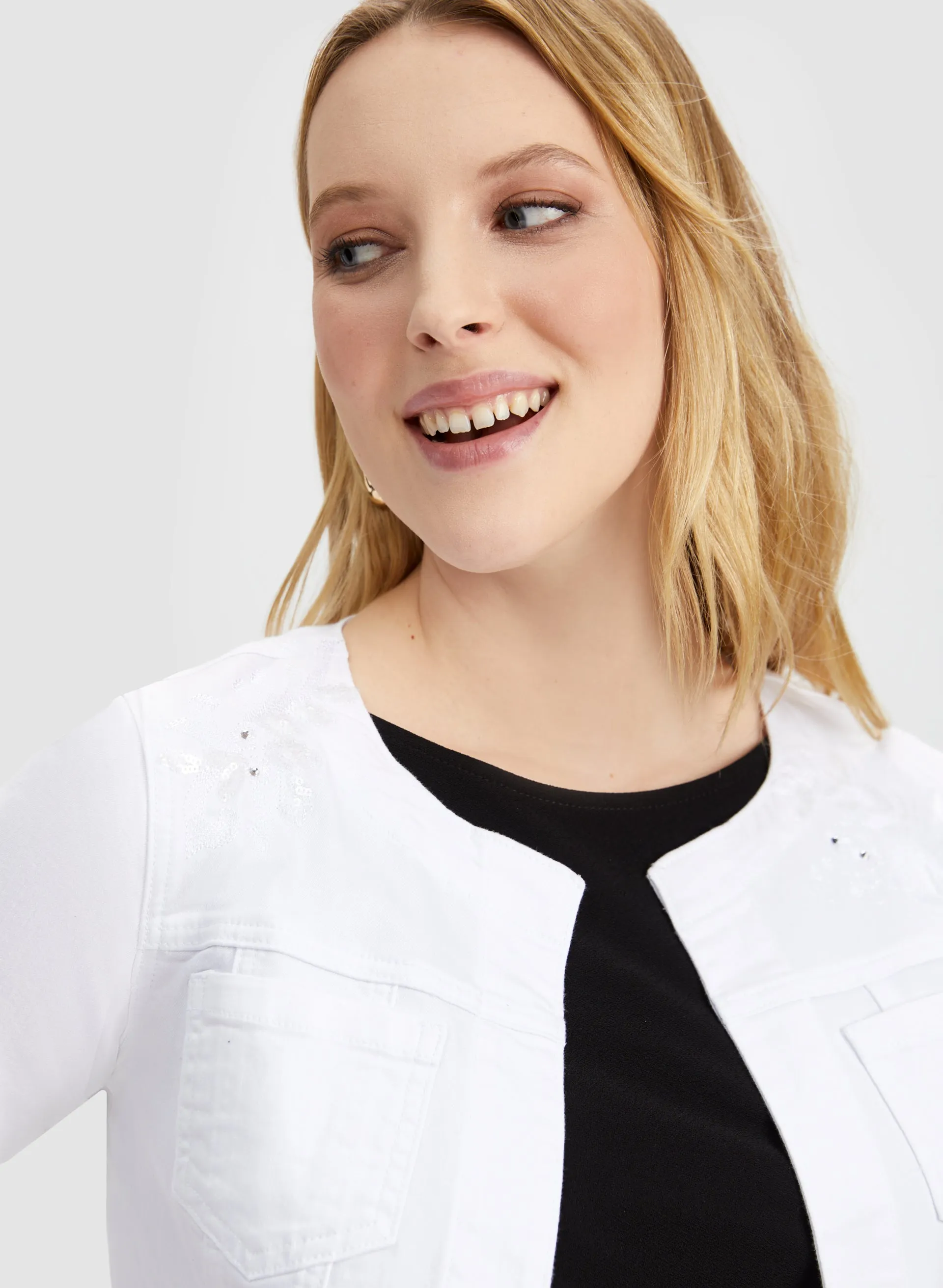 Embroidered Denim Jacket sold by Laura product image thumbnail 4