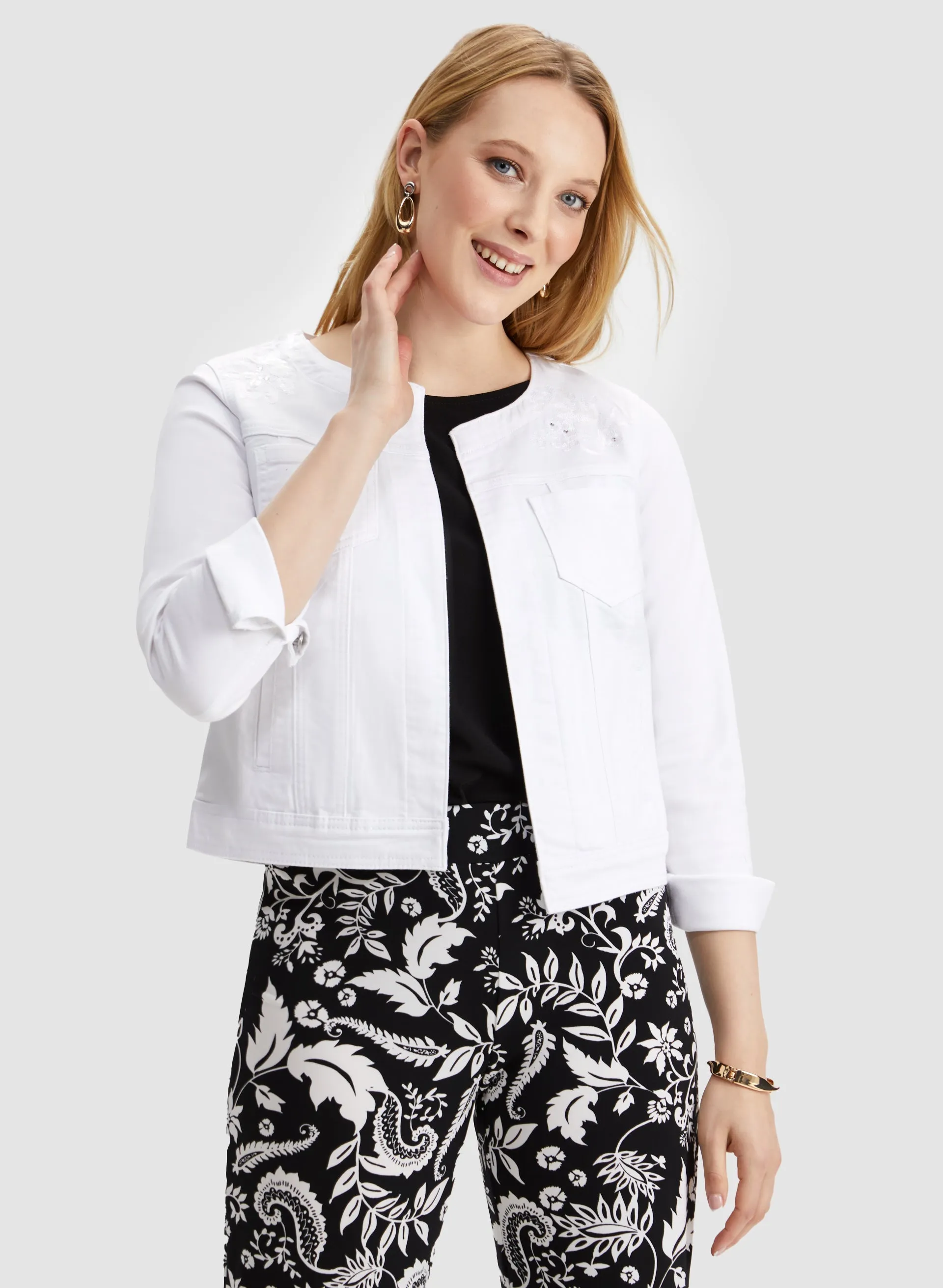 Embroidered Denim Jacket sold by Laura