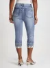 Embellished Denim Capris sold by Laura