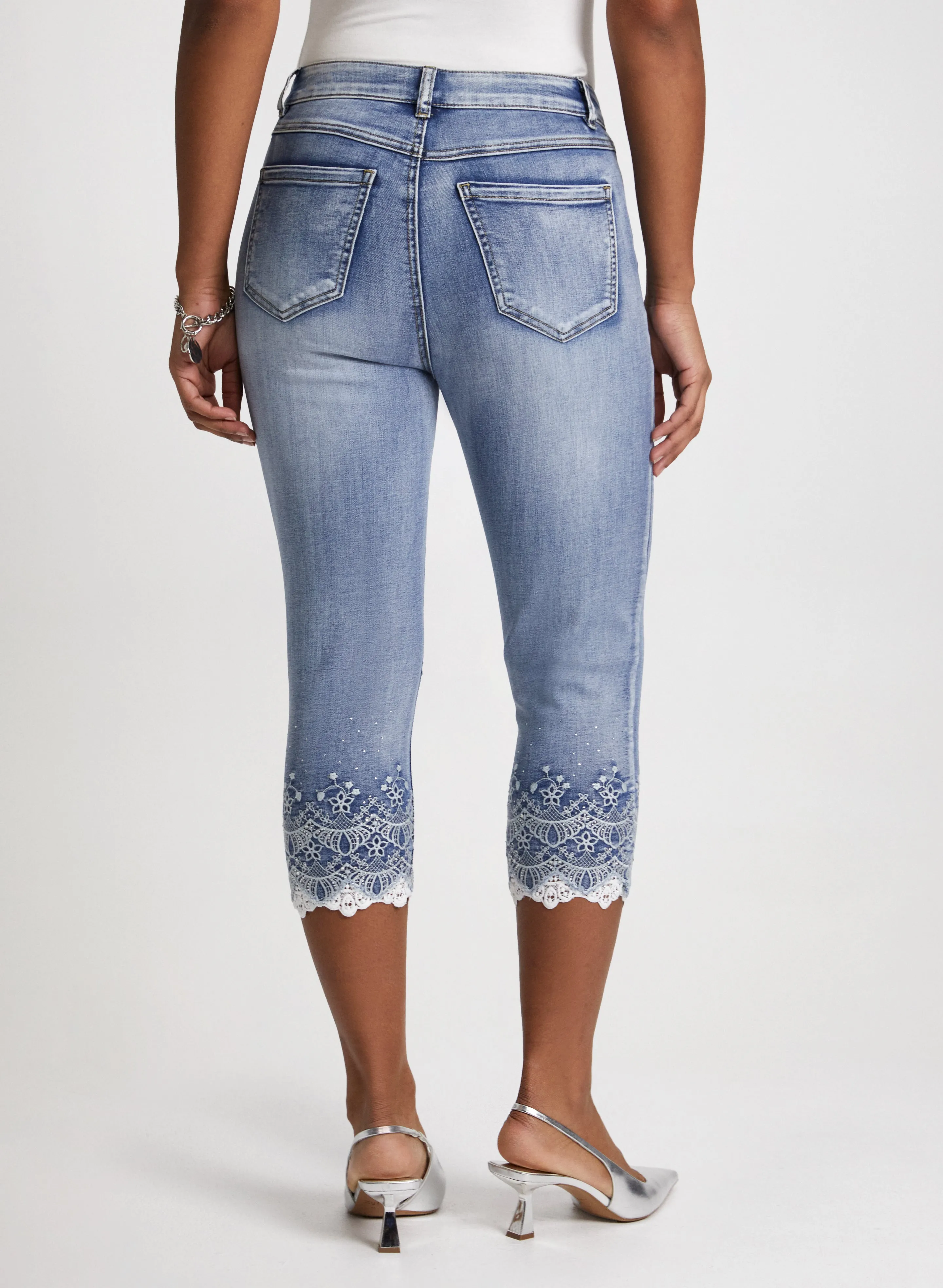 Embellished Denim Capris sold by Laura product image thumbnail 2