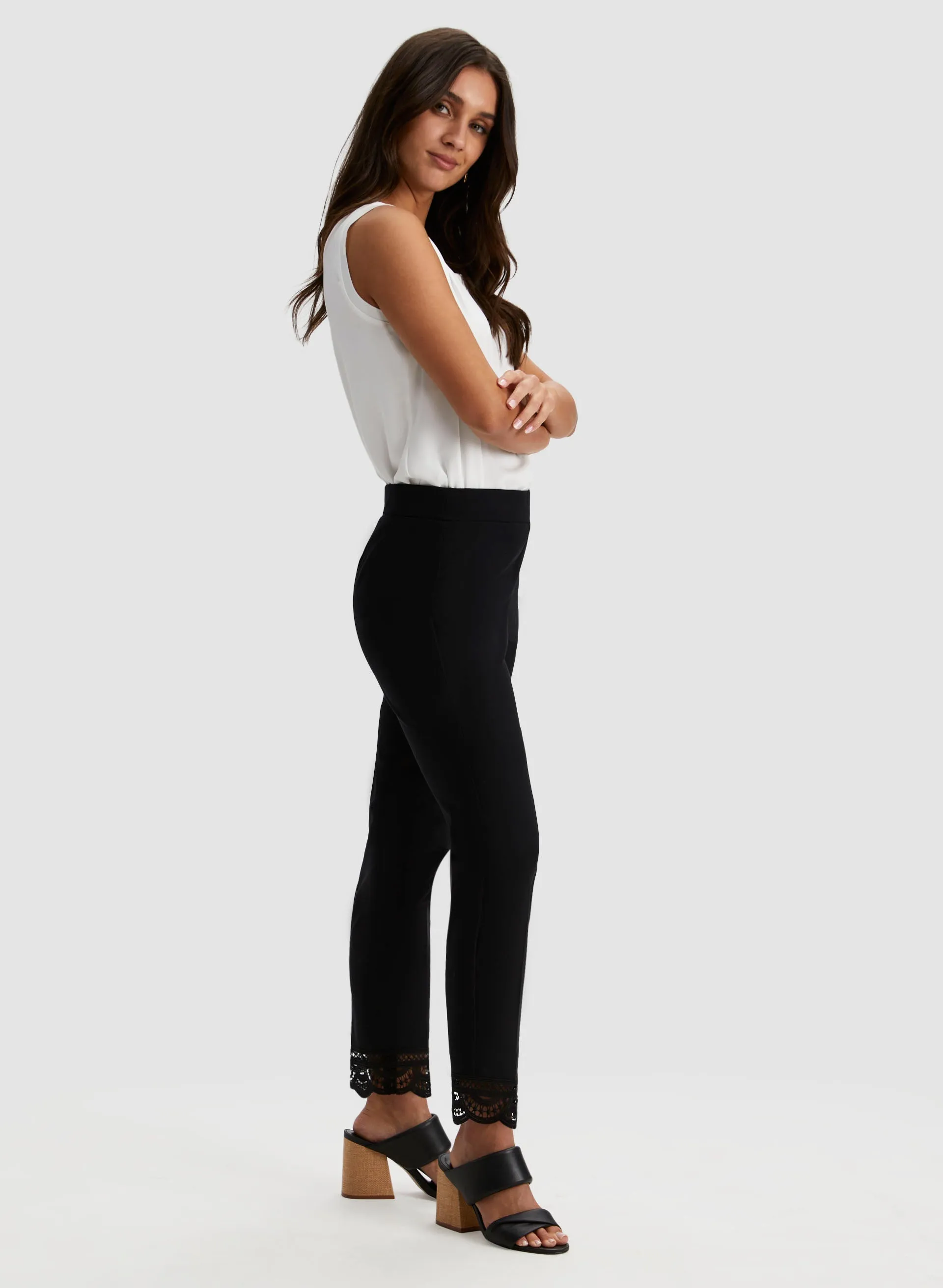 Lace Detail Pull-on Pants sold by Laura product image thumbnail 5
