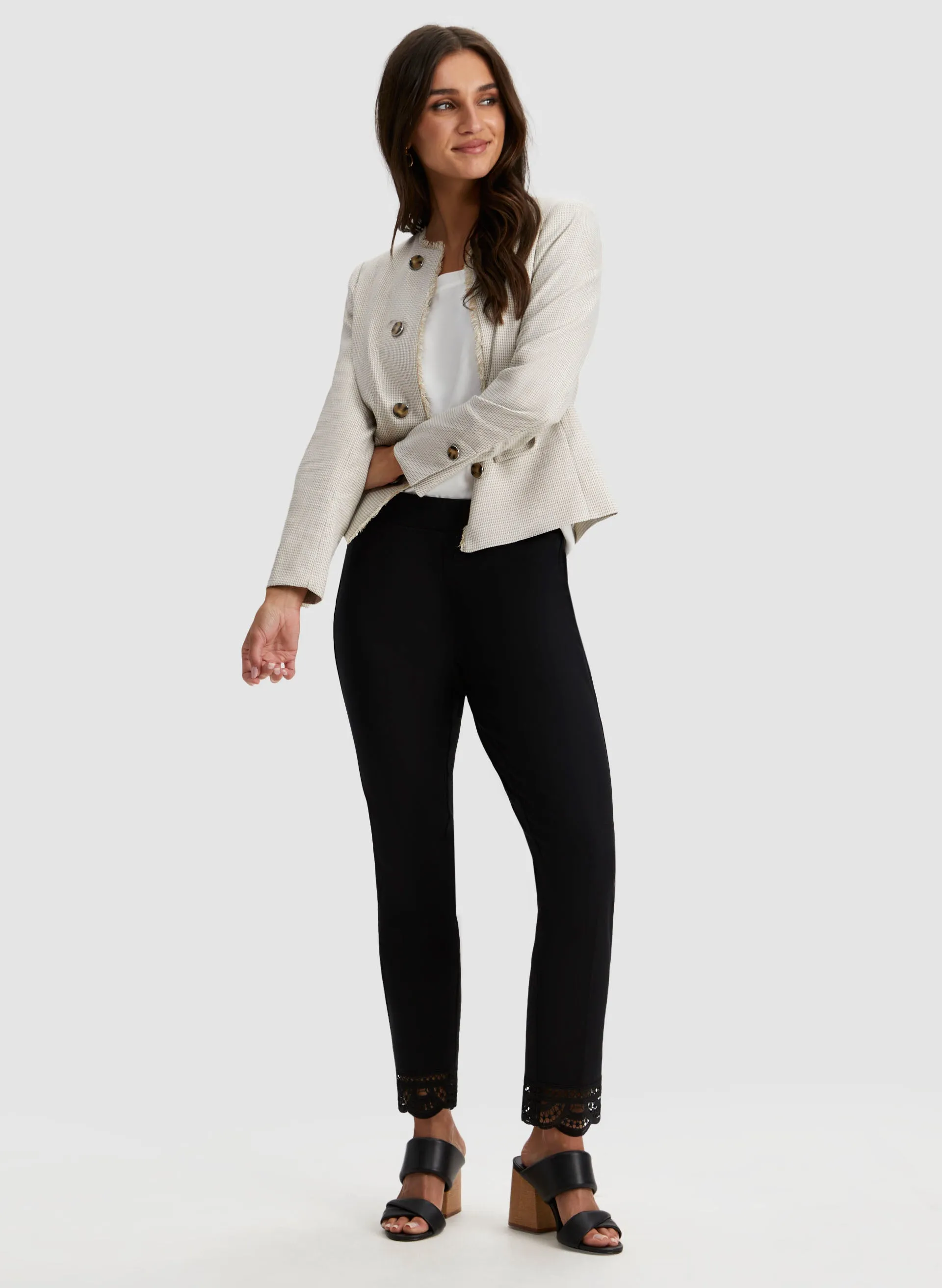 Lace Detail Pull-on Pants sold by Laura product image thumbnail 3