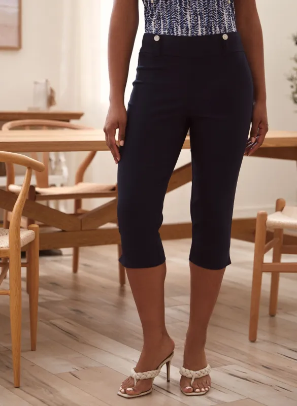 Pull-On Bengaline Capris sold by Laura