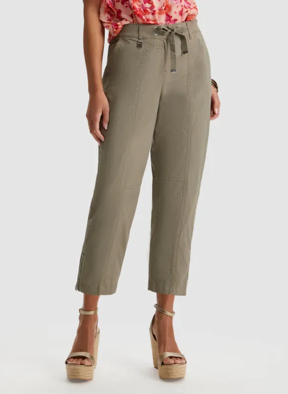 Zipper Detail Capris sold by Laura