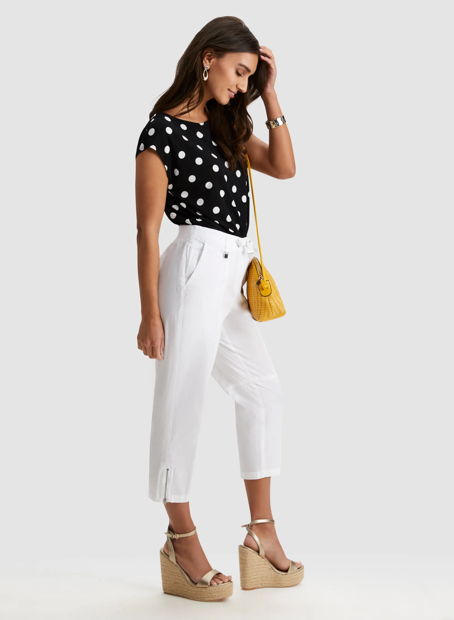 Zipper Detail Capris sold by Laura product image thumbnail 5