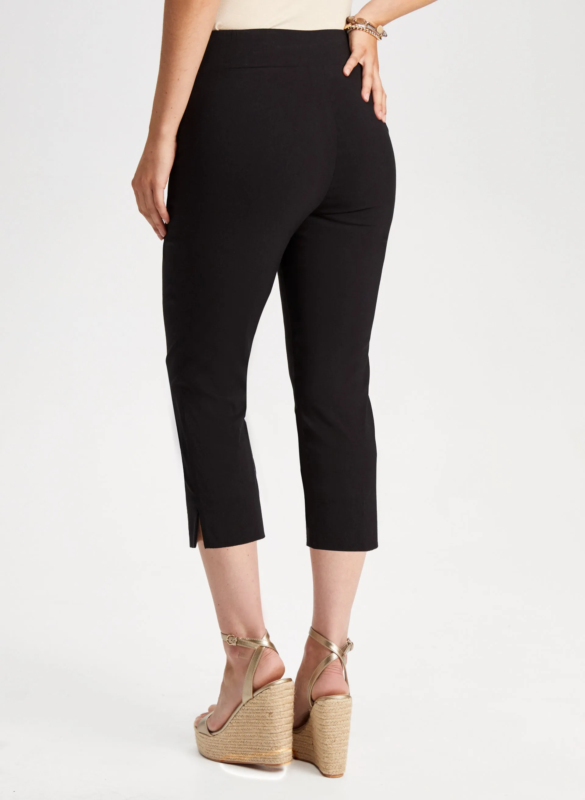 Pull-On Slit Detail Capris sold by Laura product image thumbnail 2