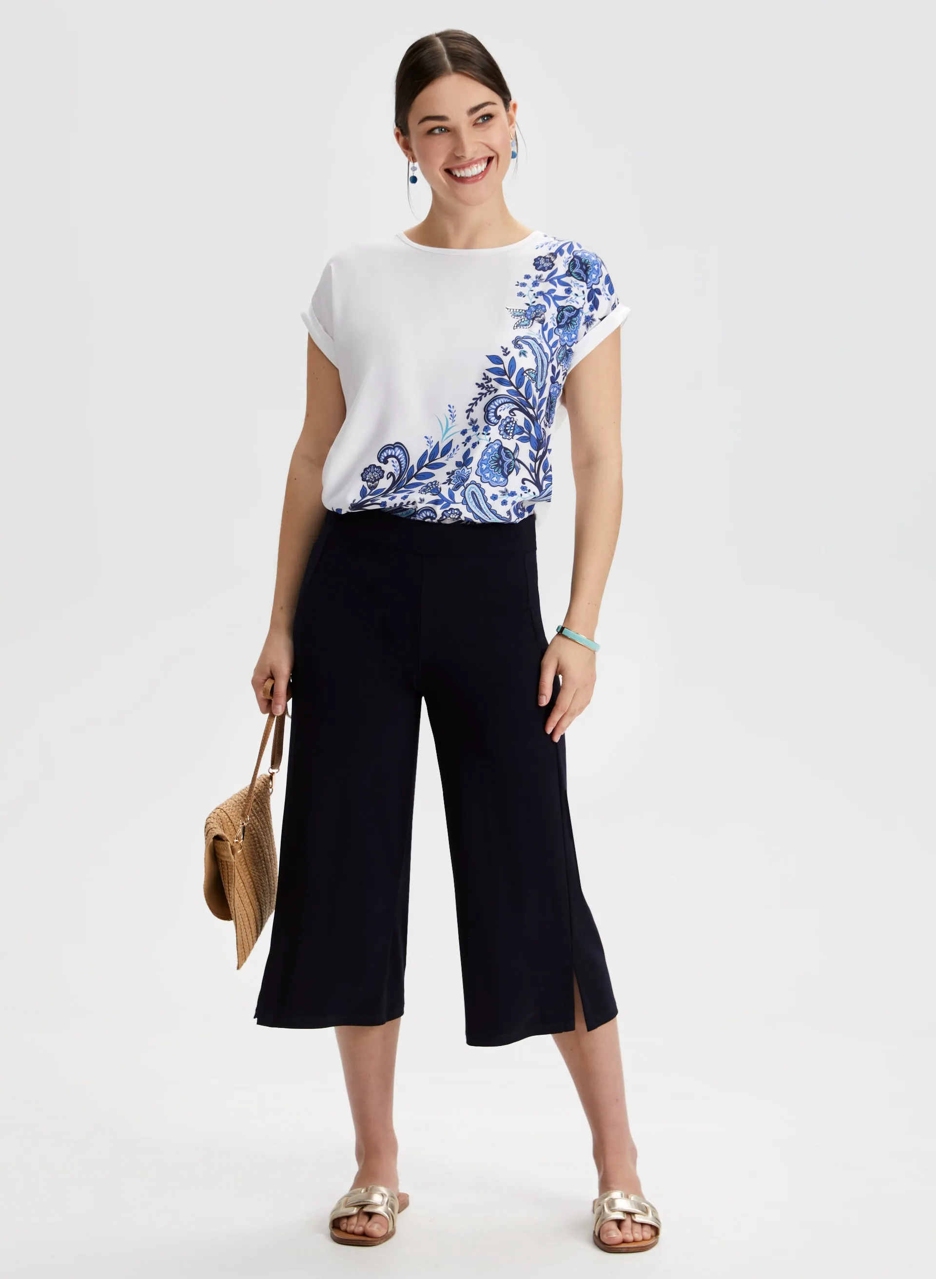 Side Slit Pull-On Capris sold by Laura product image thumbnail 3