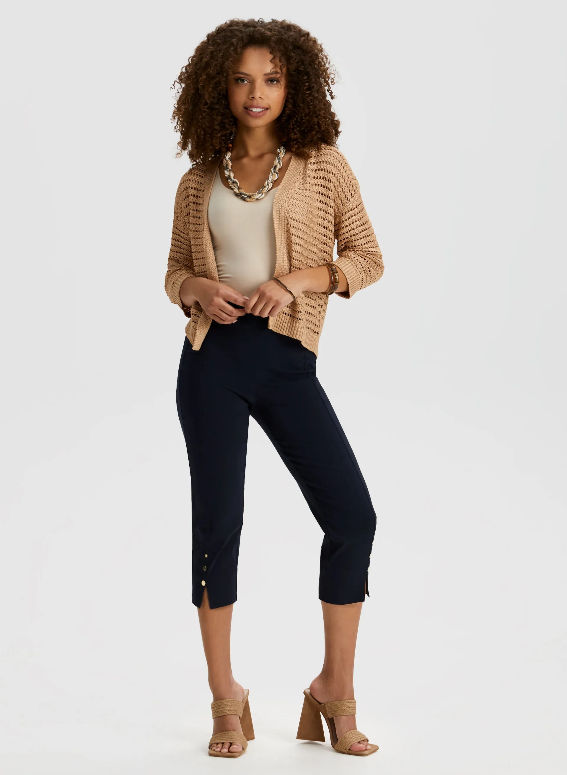 Pull-On Side Slit Capris sold by Laura product image thumbnail 3