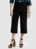 Side Slit Pull-On Capris sold by Laura