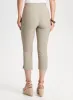 Pull-On Slit Detail Capris sold by Laura