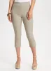 Pull-On Slit Detail Capris sold by Laura