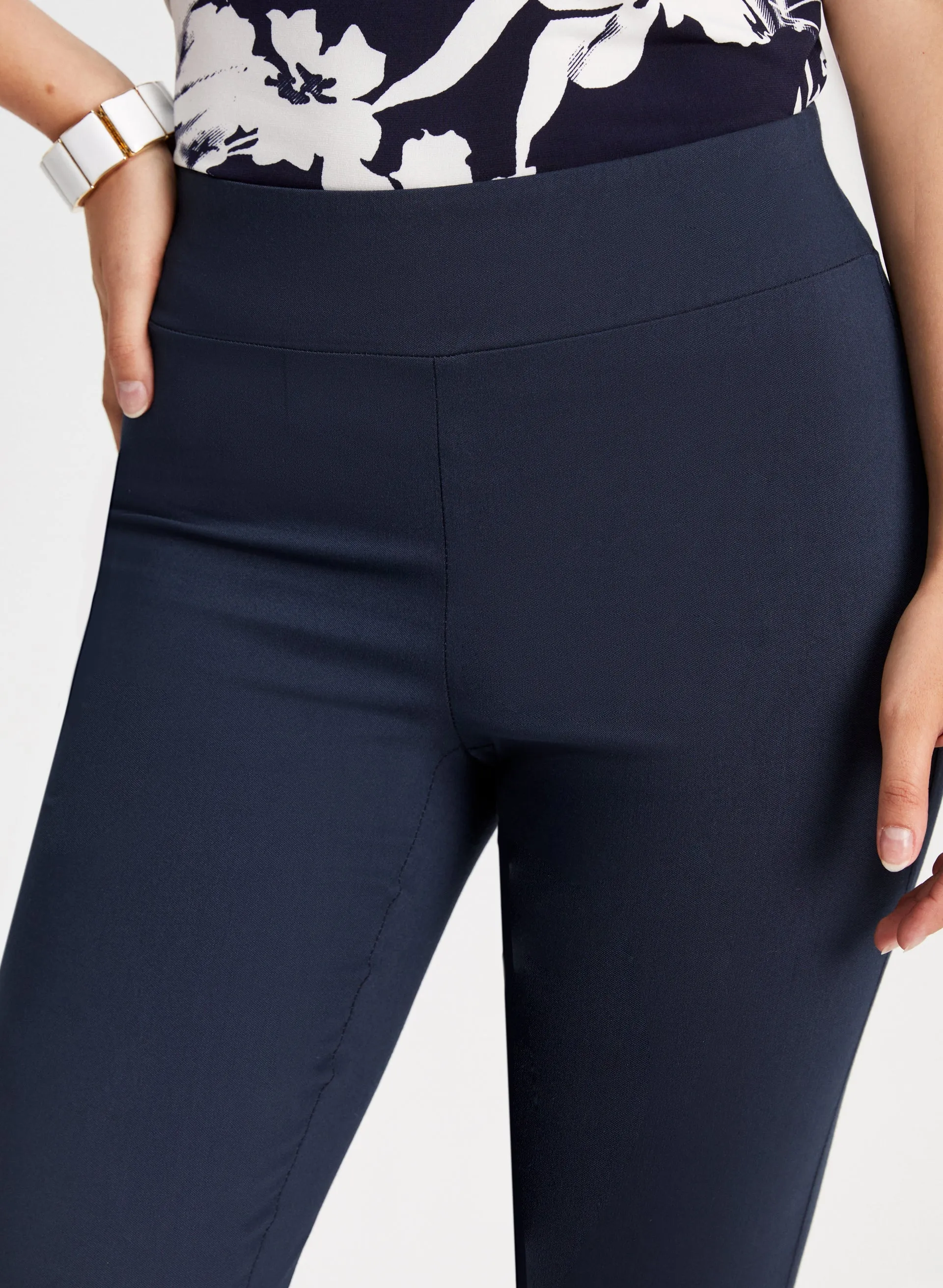 Pull-On Slit Detail Capris sold by Laura product image thumbnail 4