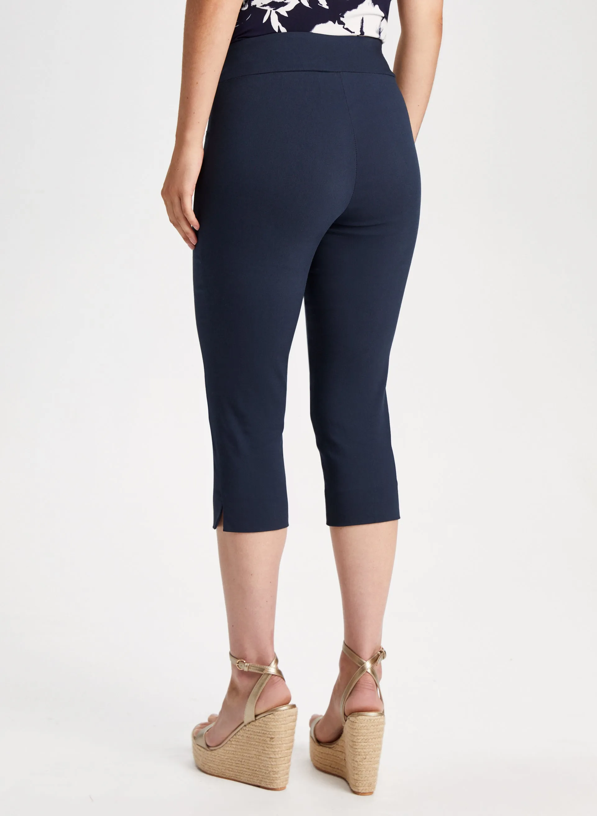 Pull-On Slit Detail Capris sold by Laura product image thumbnail 2