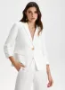 Linen Button Front Blazer sold by Laura