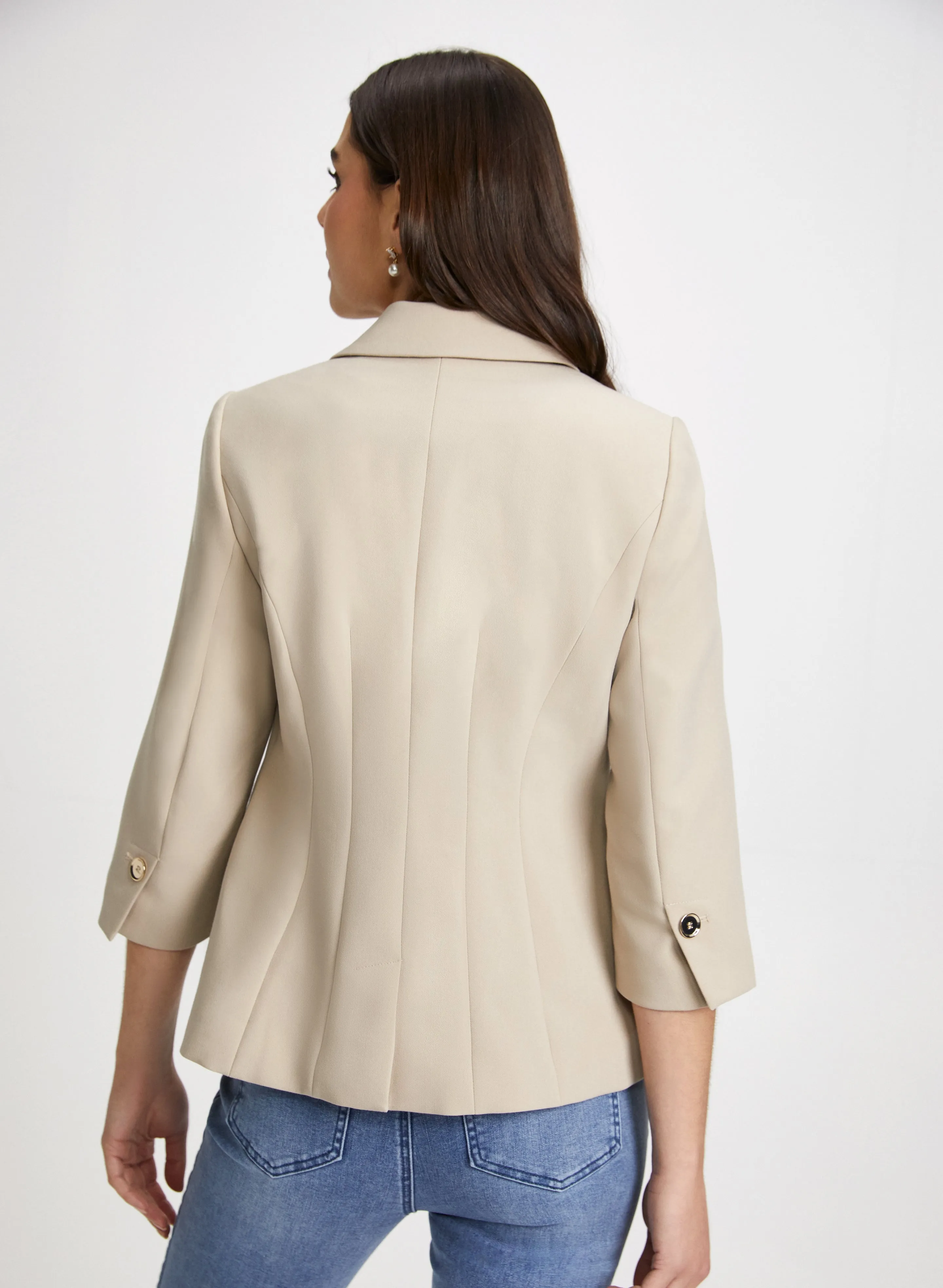 Button Detail 3/4 Sleeve Blazer sold by Laura product image thumbnail 2