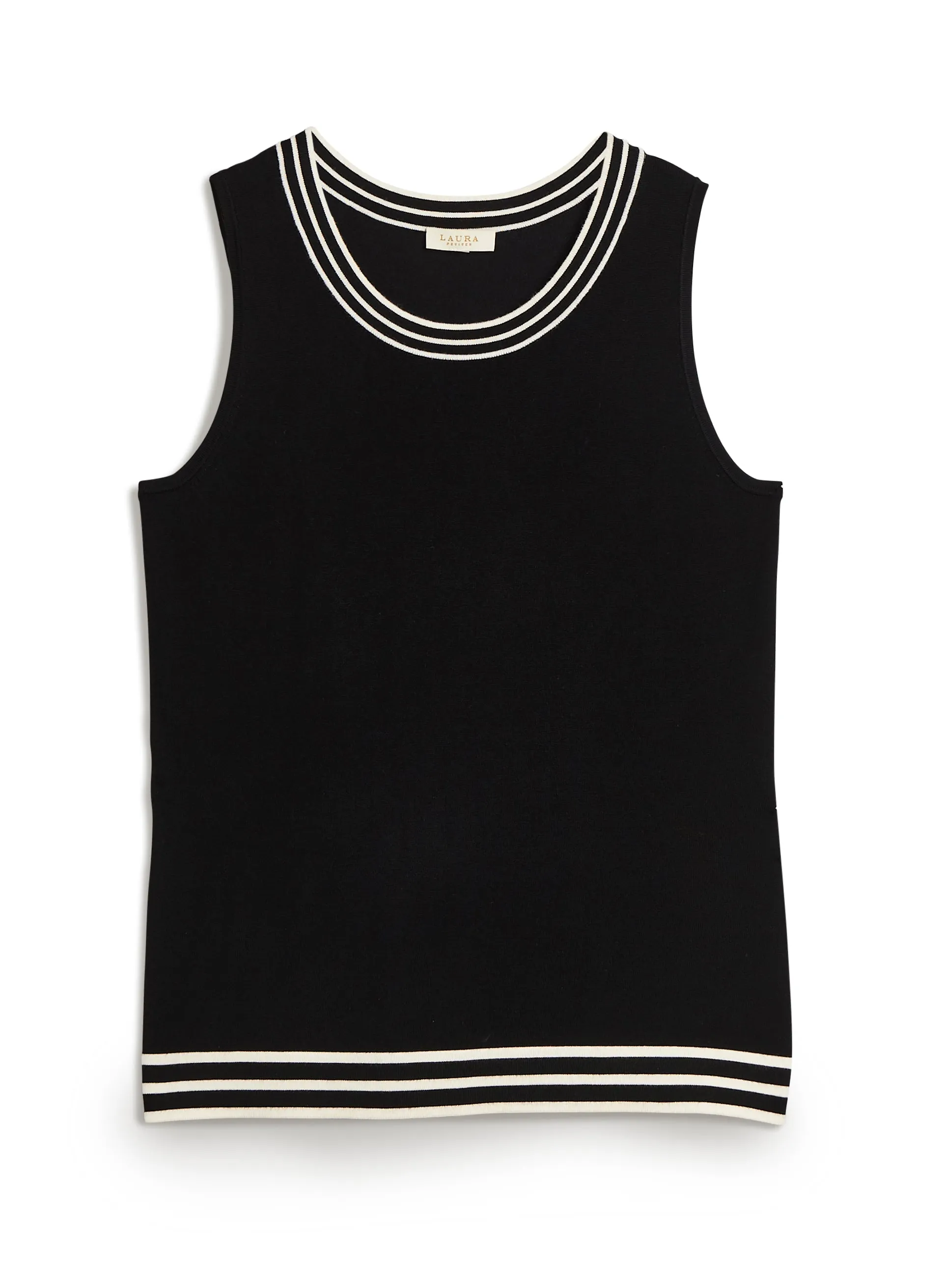 Stripe Detail Sleeveless Sweater sold by Laura product image thumbnail 3