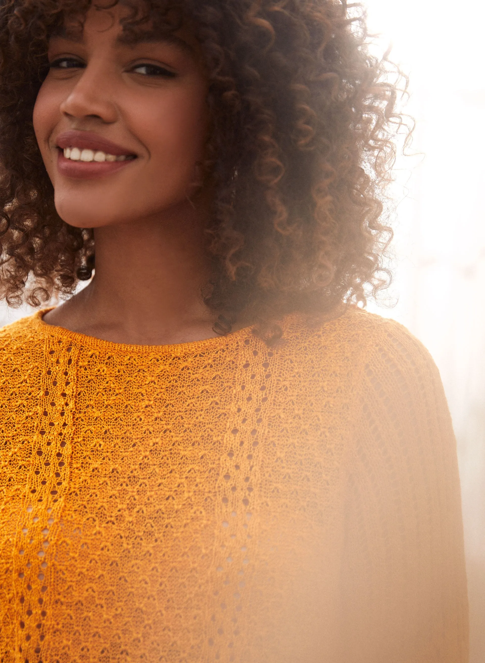 3/4 Sleeve Pointelle Sweater sold by Laura product image thumbnail 4