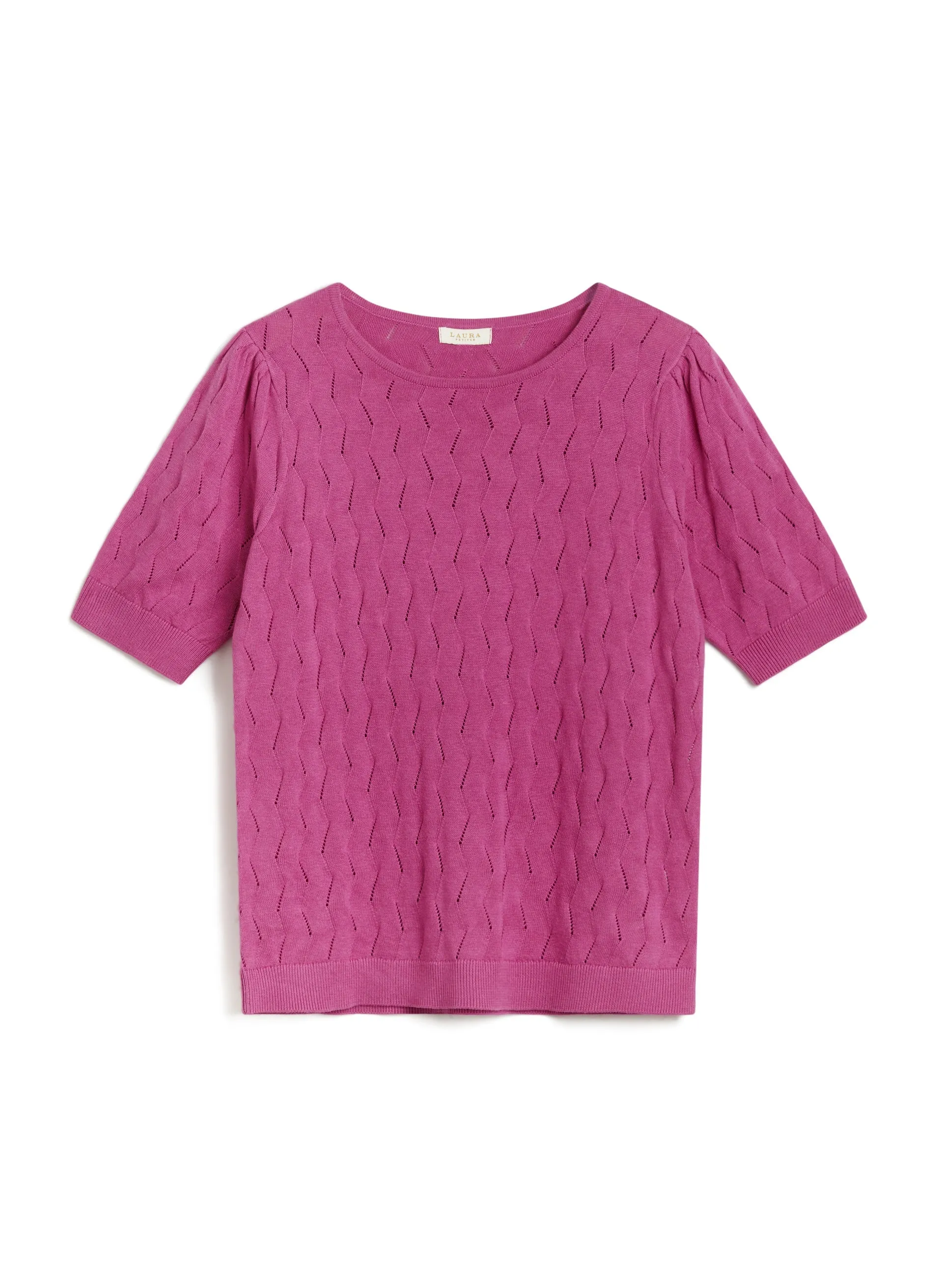 Short Sleeve Pointelle Sweater sold by Laura product image thumbnail 5