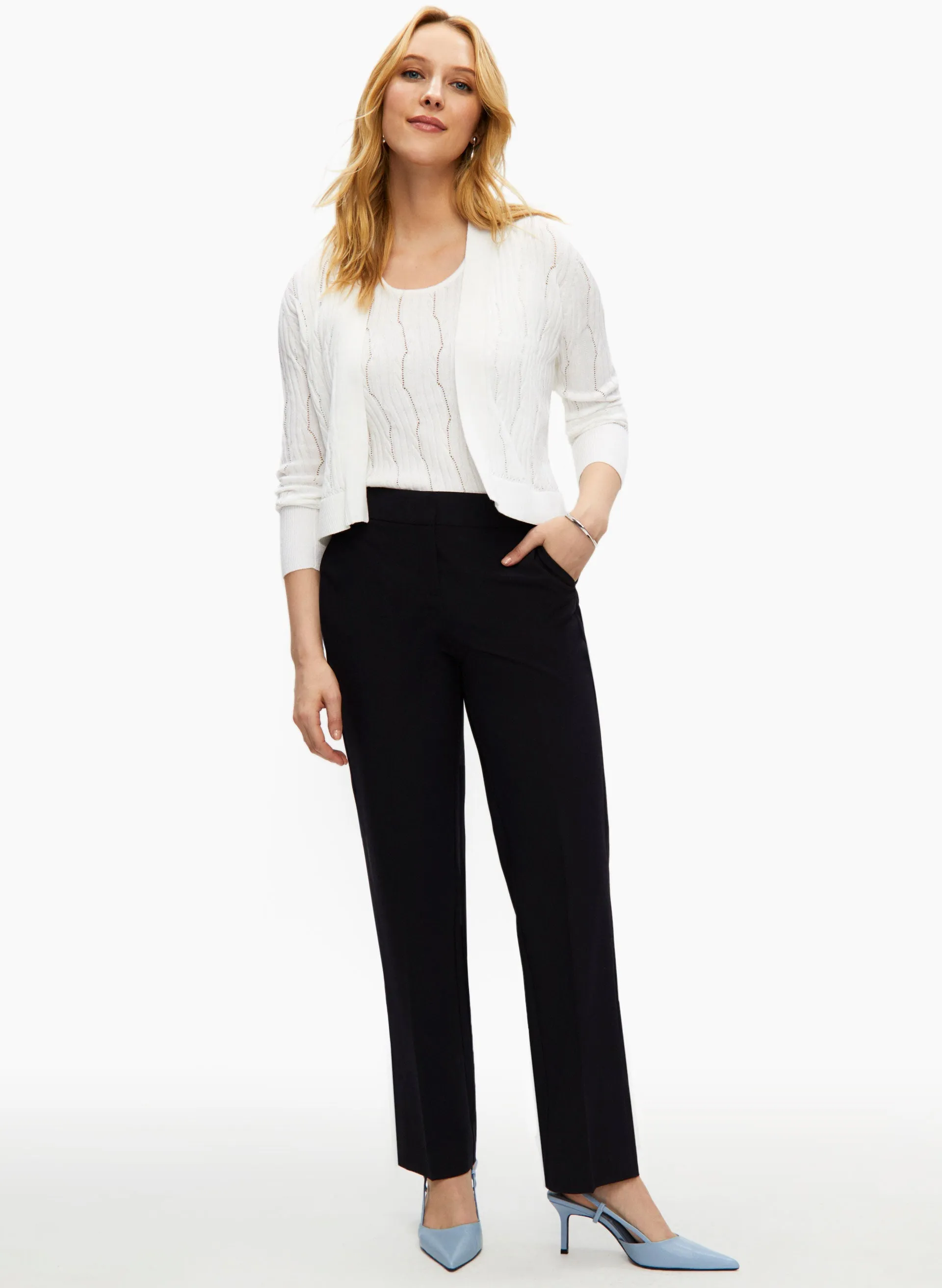 Sleeveless Pointelle Stitch Top sold by Laura product image thumbnail 3