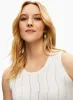 Sleeveless Pointelle Stitch Top sold by Laura