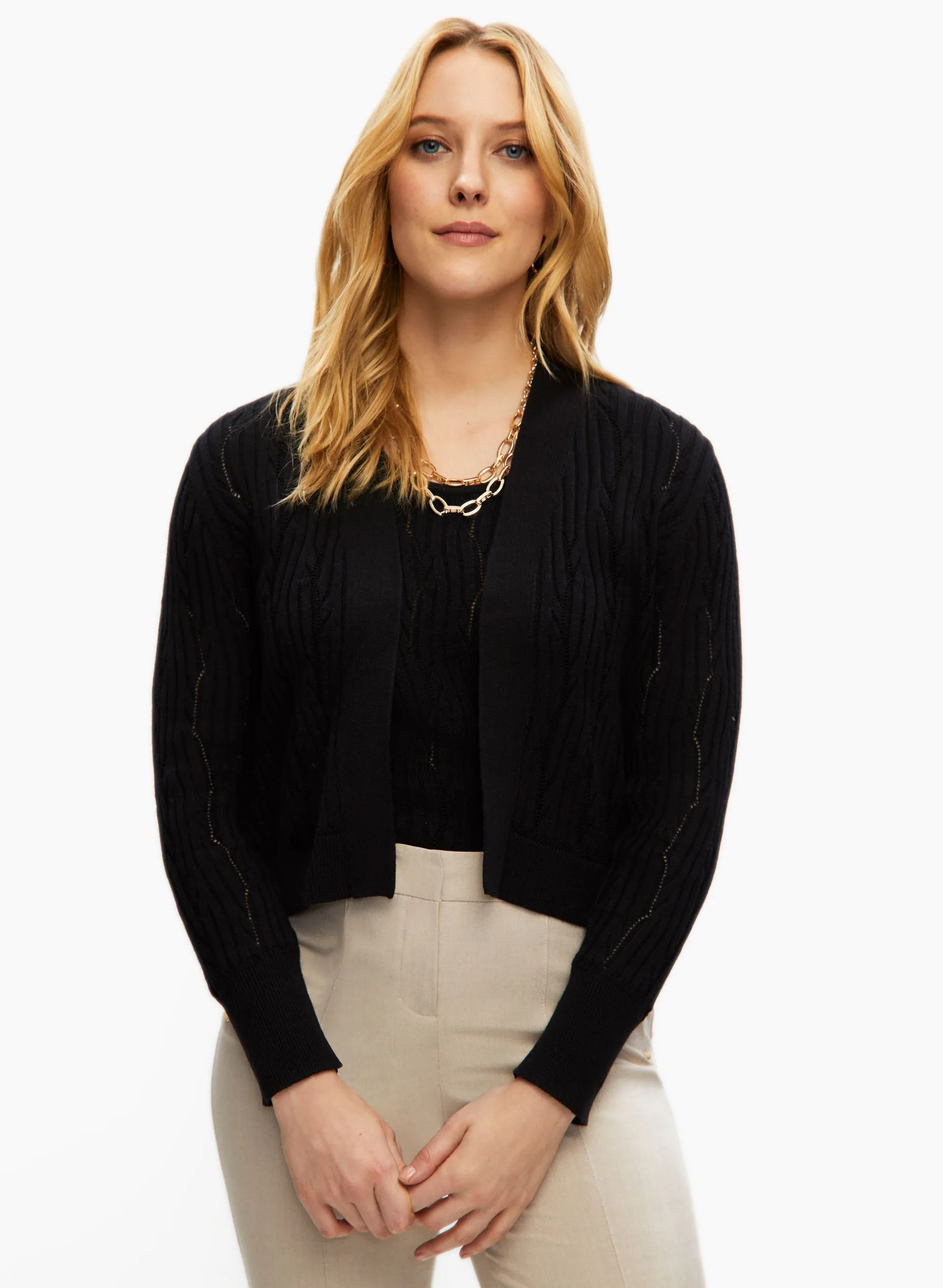 Pointelle Stitch Cardigan sold by Laura